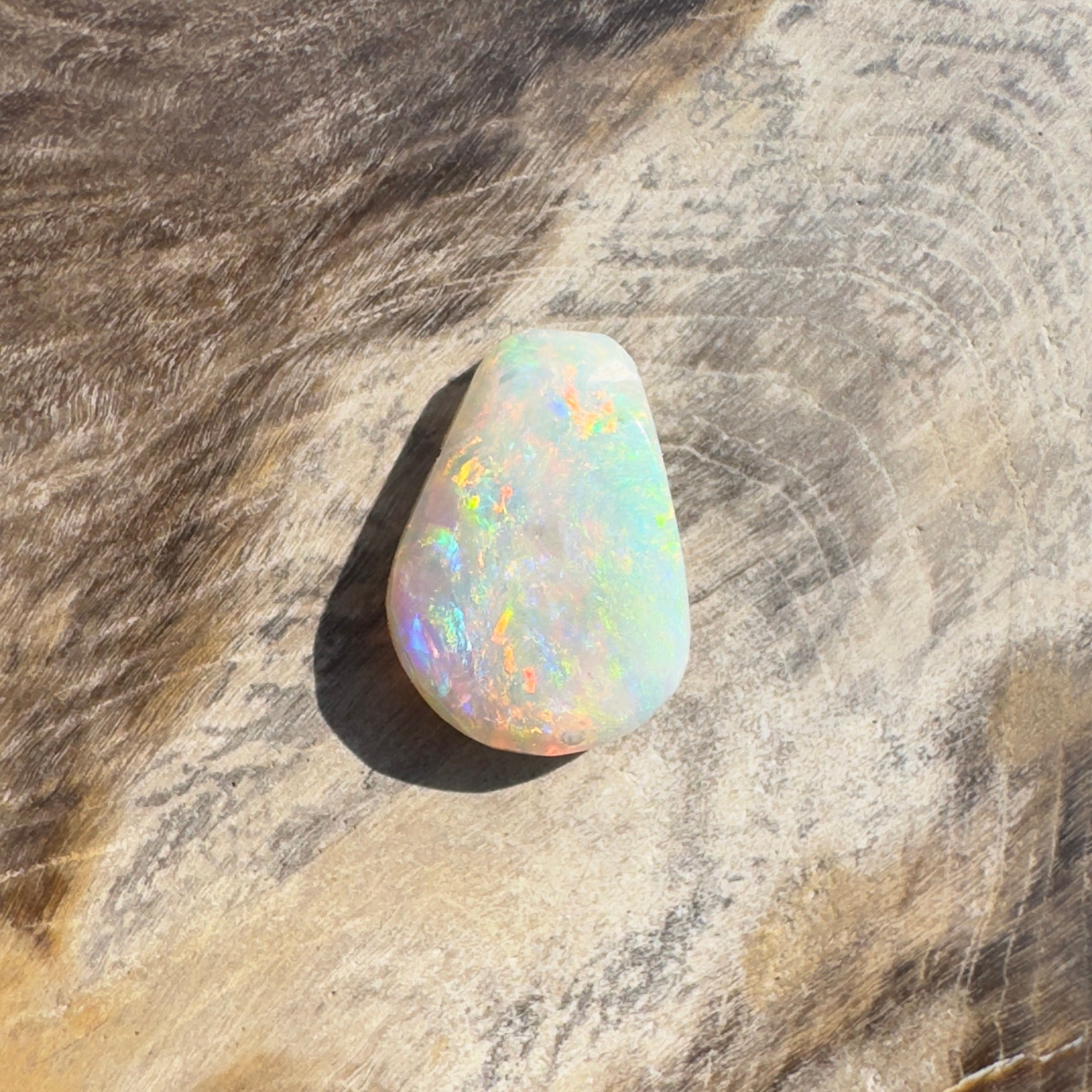 1.1ct Hand - cut Solid Lightning Ridge Opal
