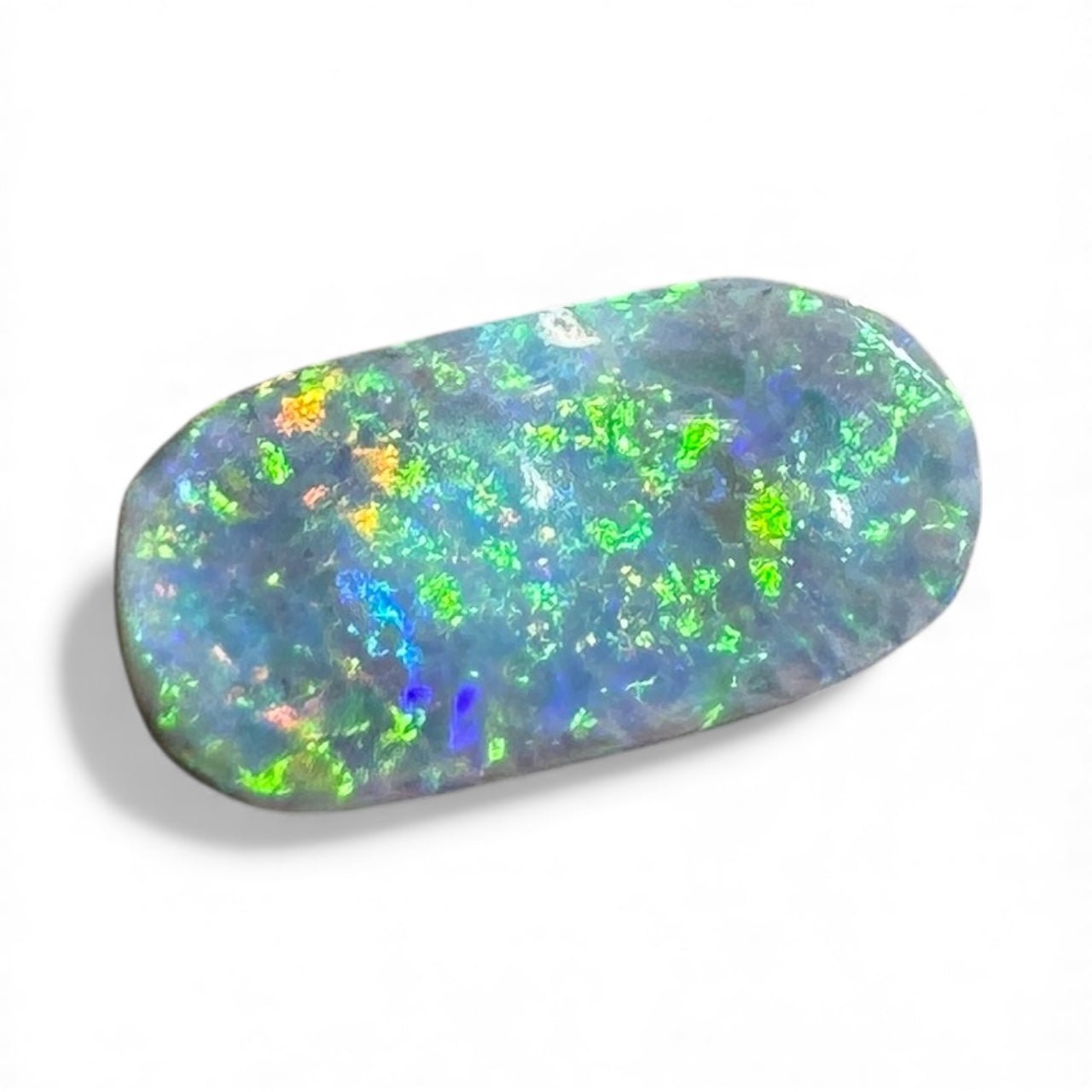 1.1ct Hand - cut Solid Lightning Ridge Semi Black Opal