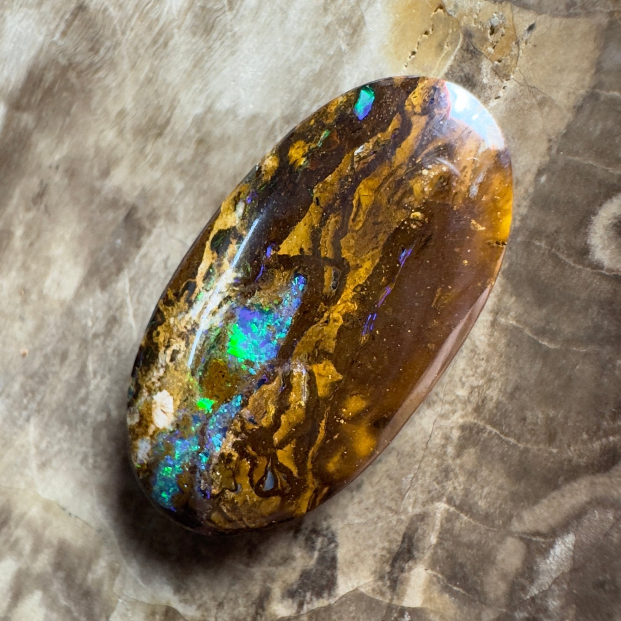 12.1ct Solid Queensland Boulder Opal 23x12x5
