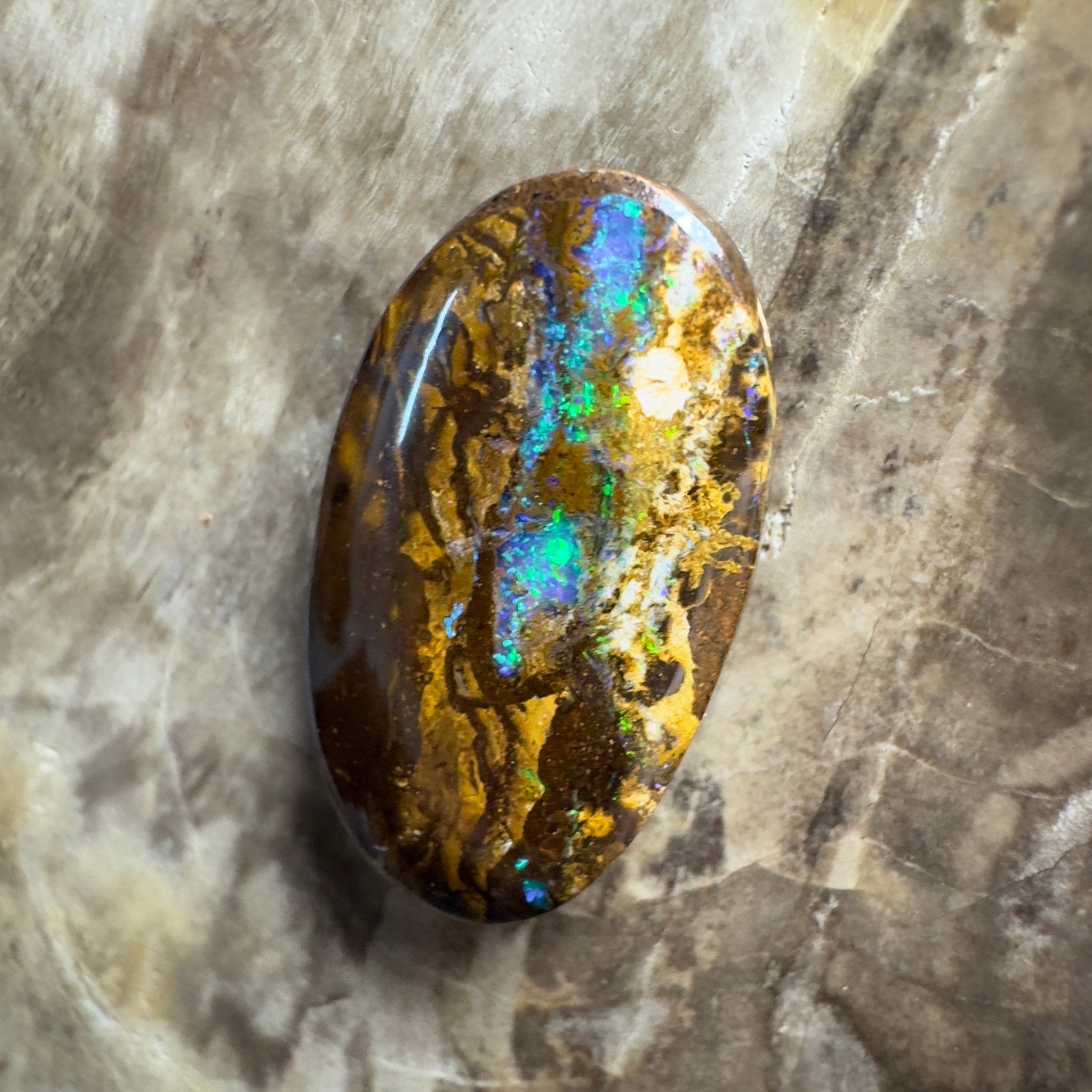 12.1ct Solid Queensland Boulder Opal 23x12x5