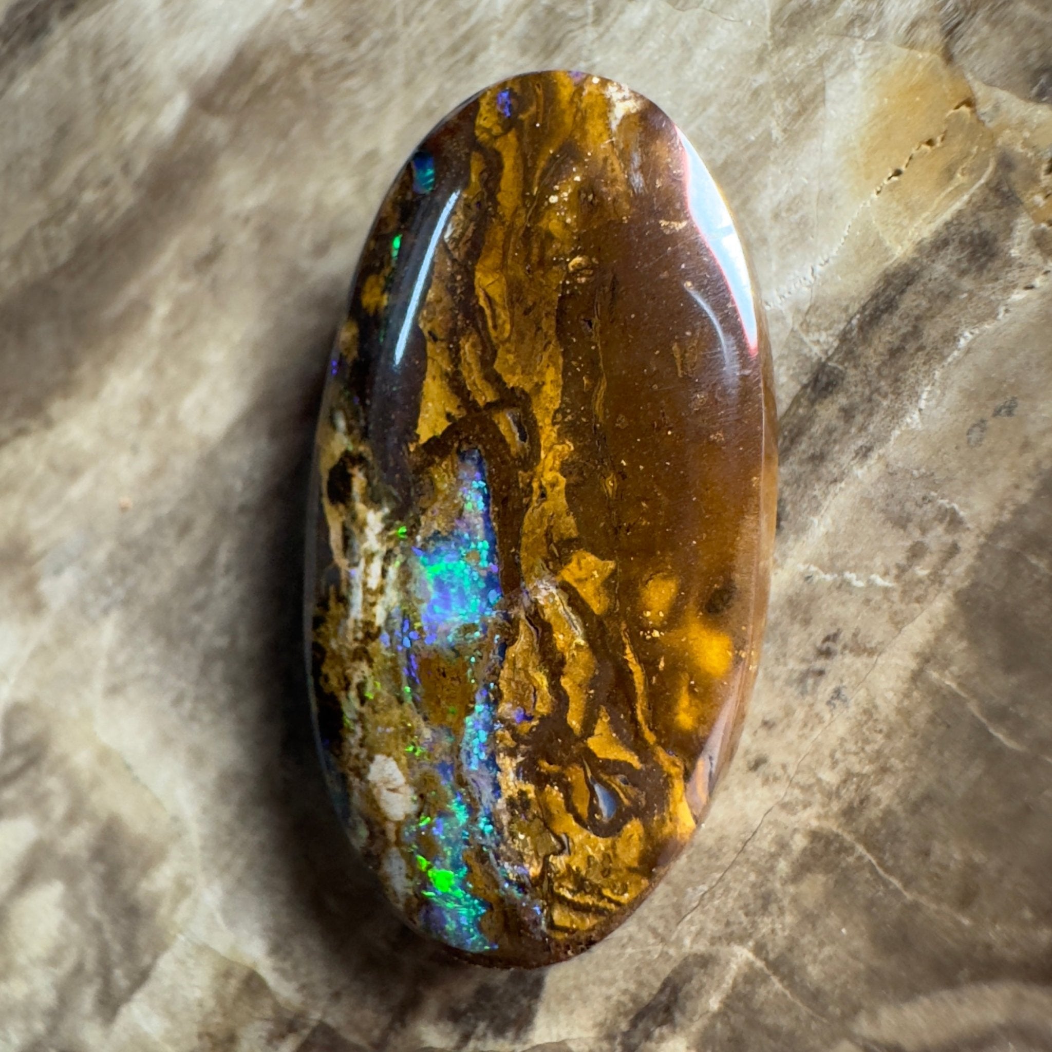 12.1ct Solid Queensland Boulder Opal 23x12x5