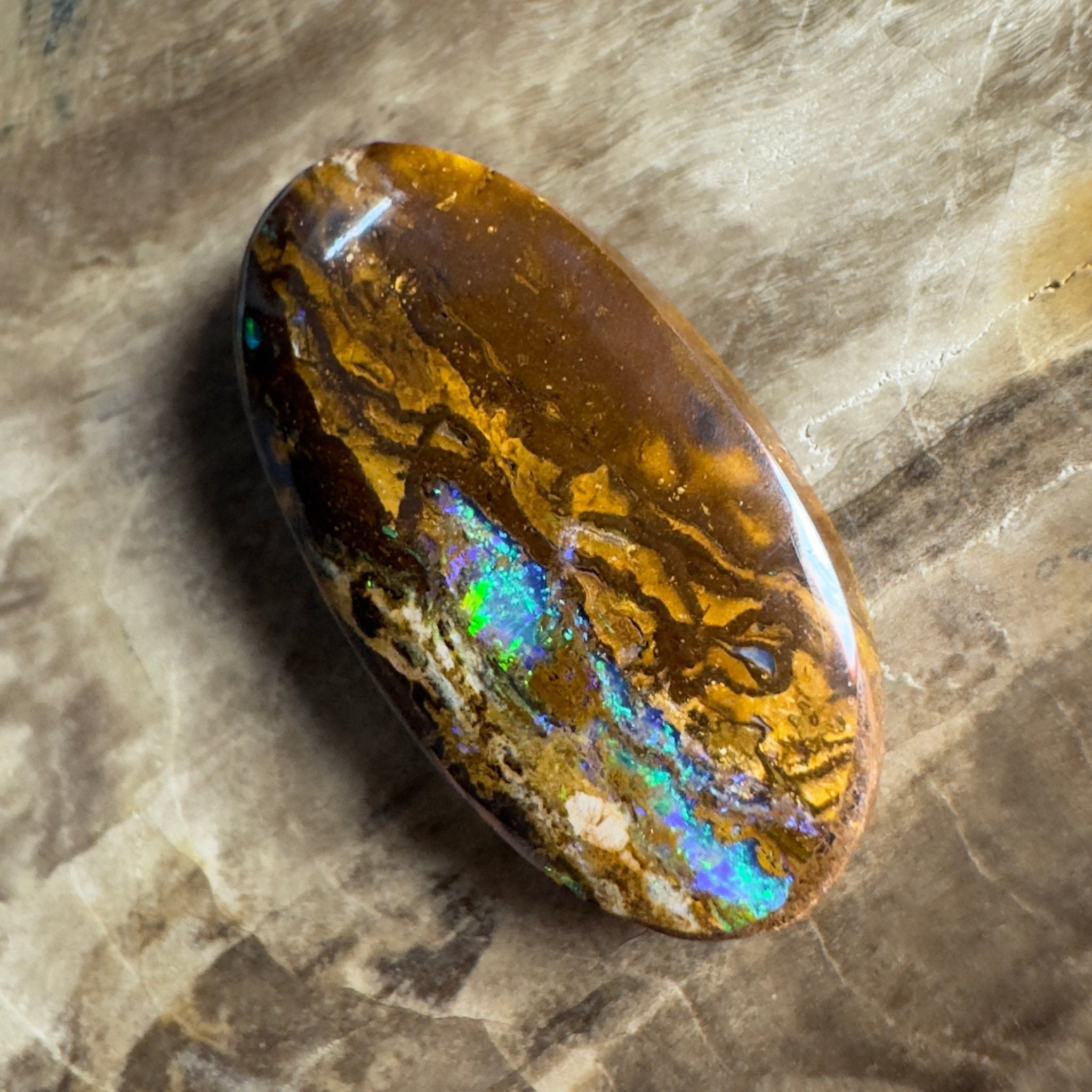 12.1ct Solid Queensland Boulder Opal 23x12x5