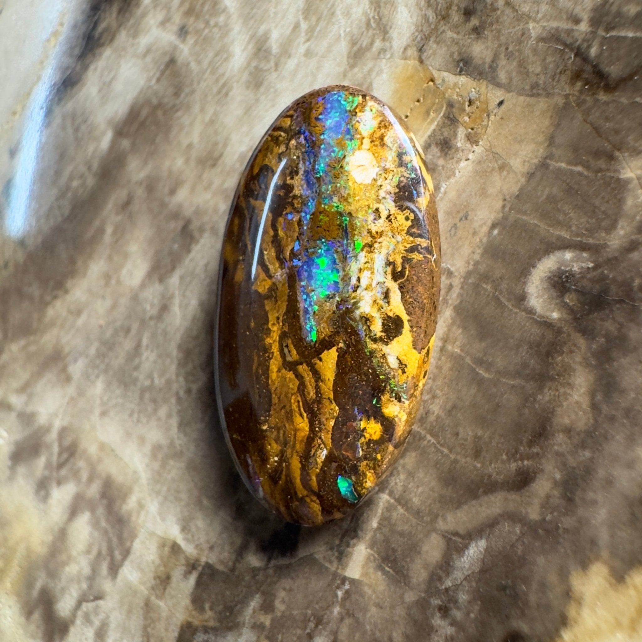 12.1ct Solid Queensland Boulder Opal 23x12x5