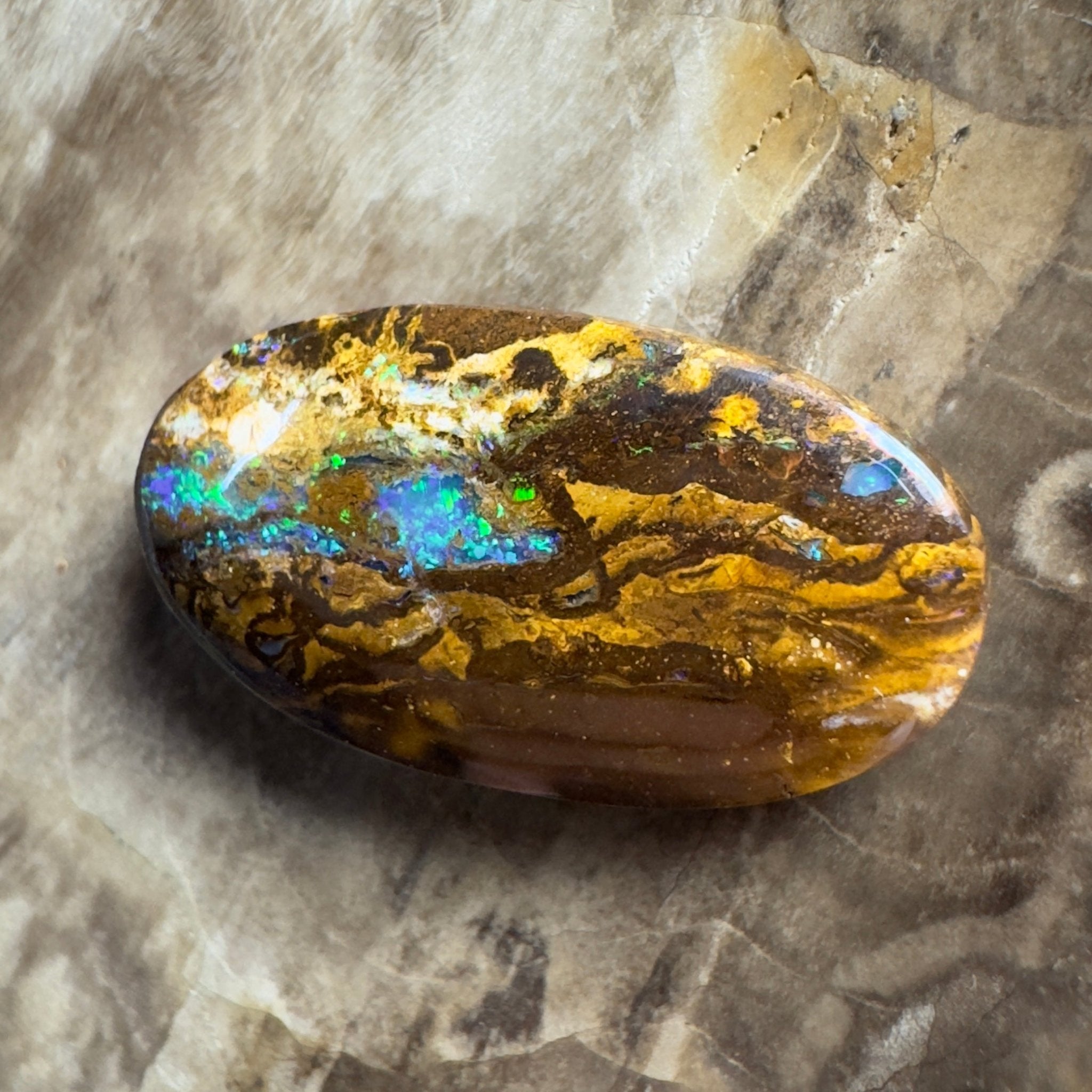 12.1ct Solid Queensland Boulder Opal 23x12x5