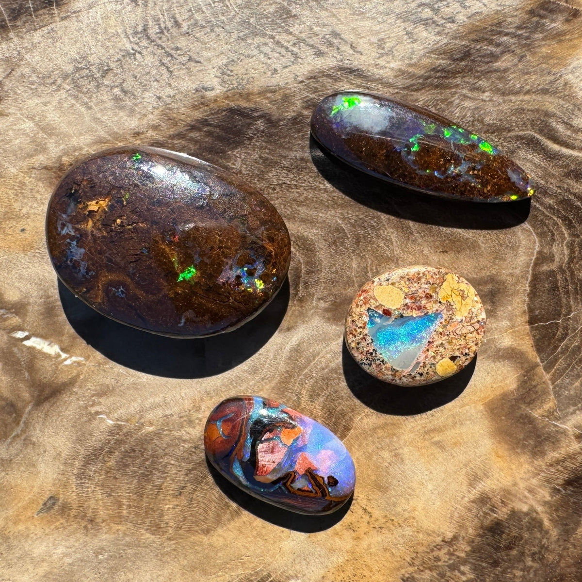 12.4ct Parcel Queensland Boulder Opal | Solid Australian Opal | Hand-Cut