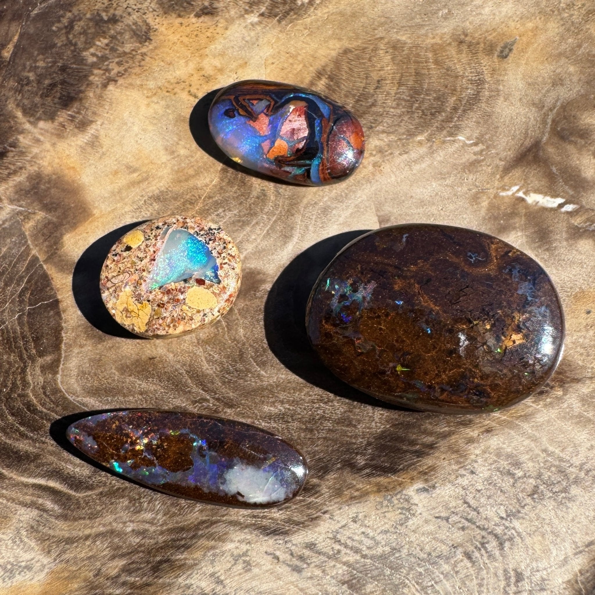 12.4ct Parcel Queensland Boulder Opal | Solid Australian Opal | Hand-Cut