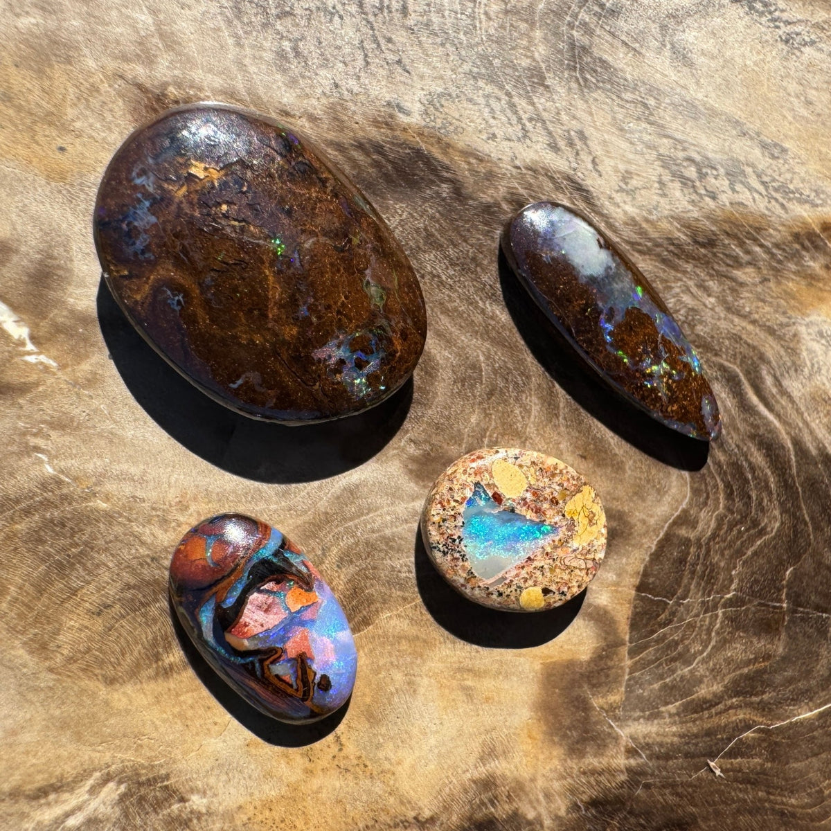 12.4ct Parcel Queensland Boulder Opal | Solid Australian Opal | Hand-Cut