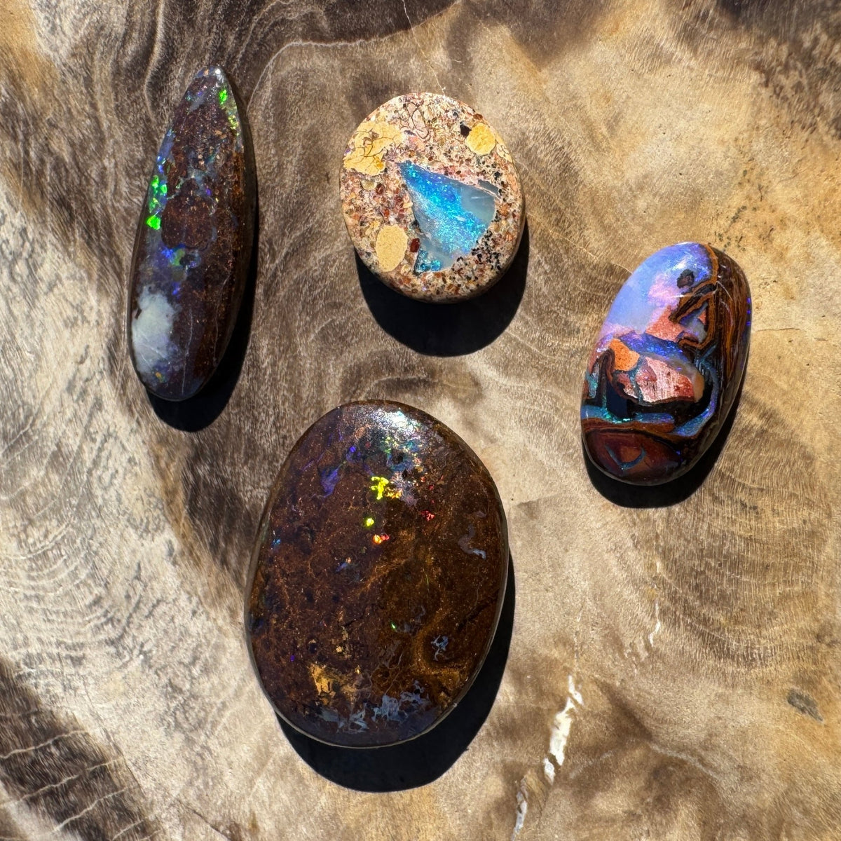 12.4ct Parcel Queensland Boulder Opal | Solid Australian Opal | Hand-Cut