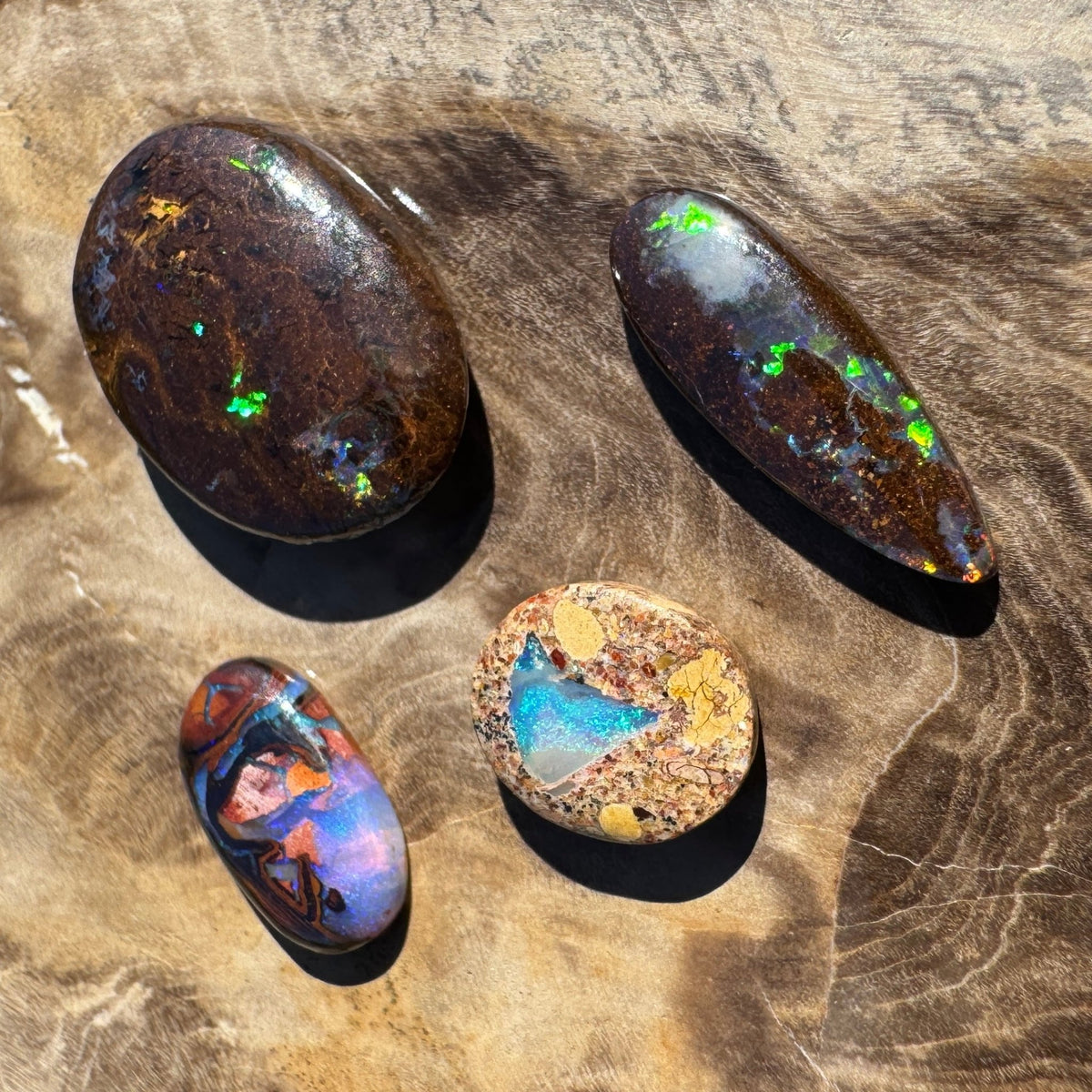 12.4ct Parcel Queensland Boulder Opal | Solid Australian Opal | Hand-Cut