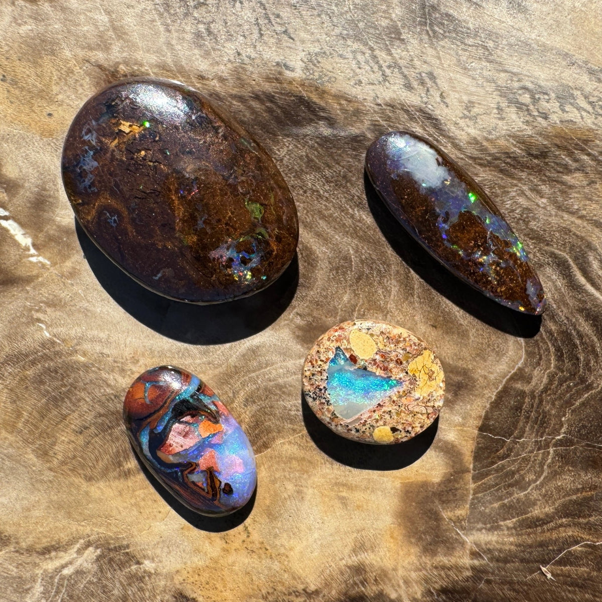 12.4ct Parcel Queensland Boulder Opal | Solid Australian Opal | Hand-Cut