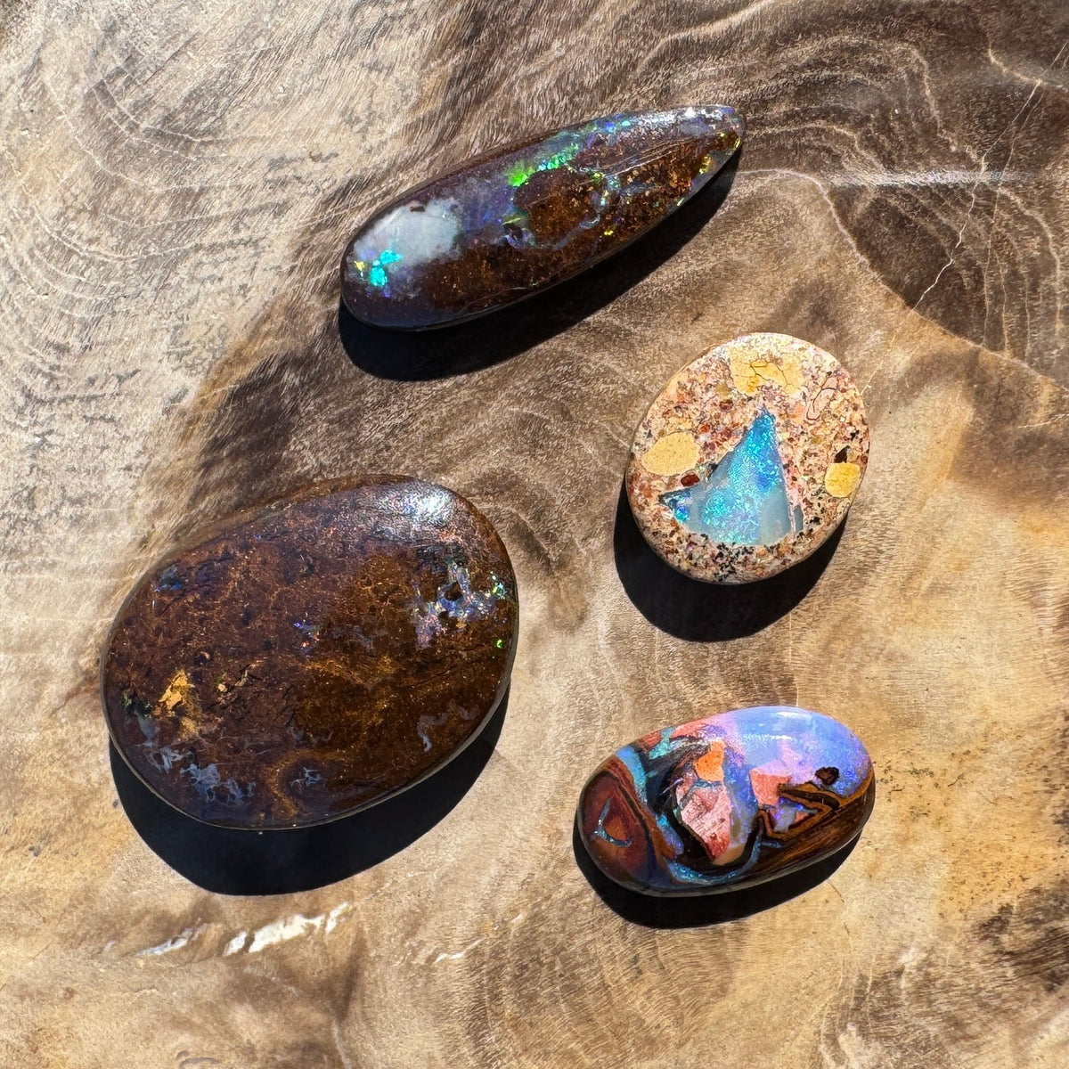 12.4ct Parcel Queensland Boulder Opal | Solid Australian Opal | Hand-Cut