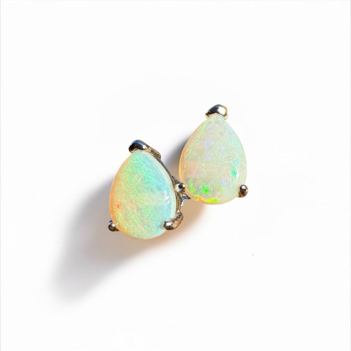 1.2ct Coober Pedy Opal Earrings ~ 'Yanchep Sparkle' | 925 Sterling Silver | Solid Australian Opal