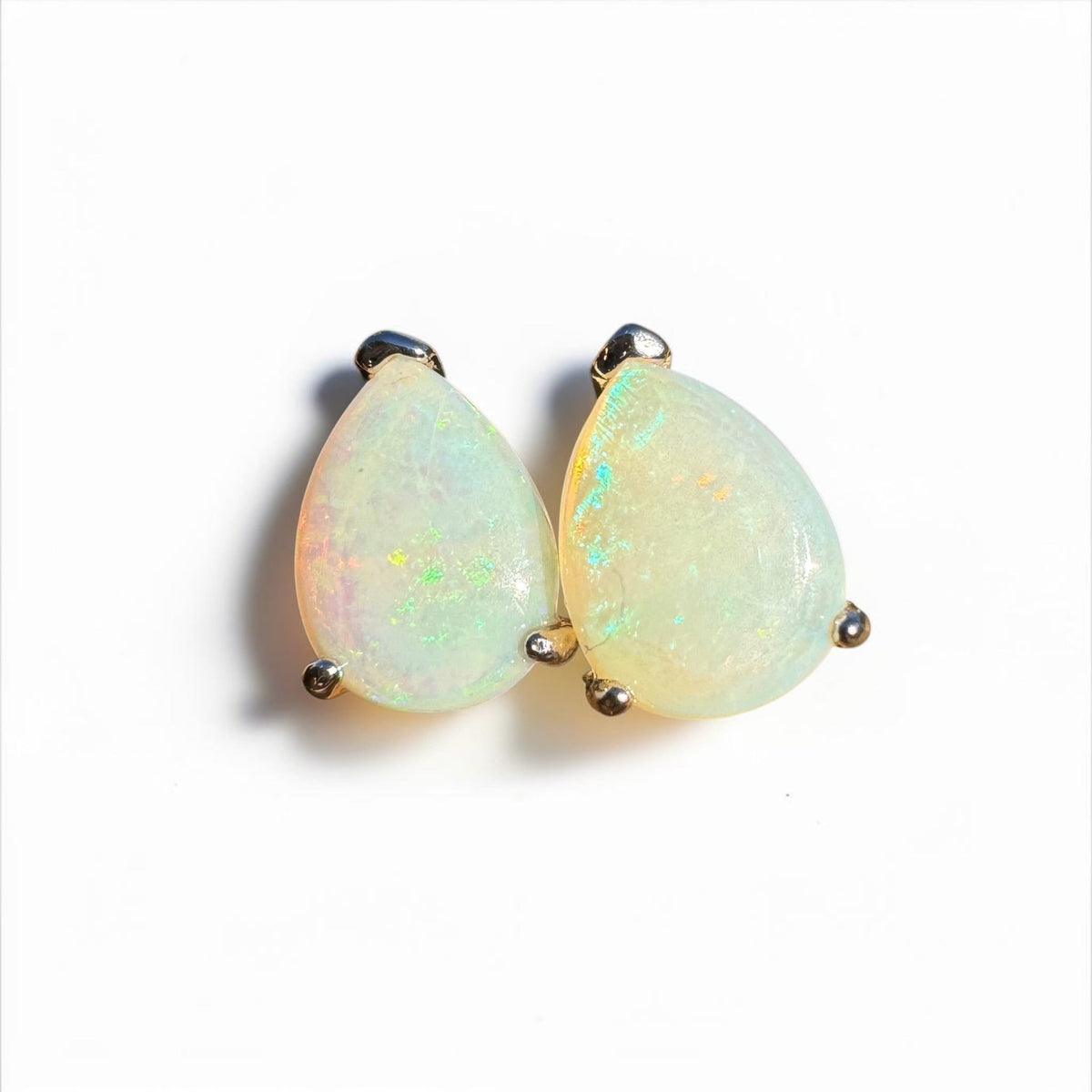1.2ct Coober Pedy Opal Earrings ~ 'Yanchep Sparkle' | 925 Sterling Silver | Solid Australian Opal