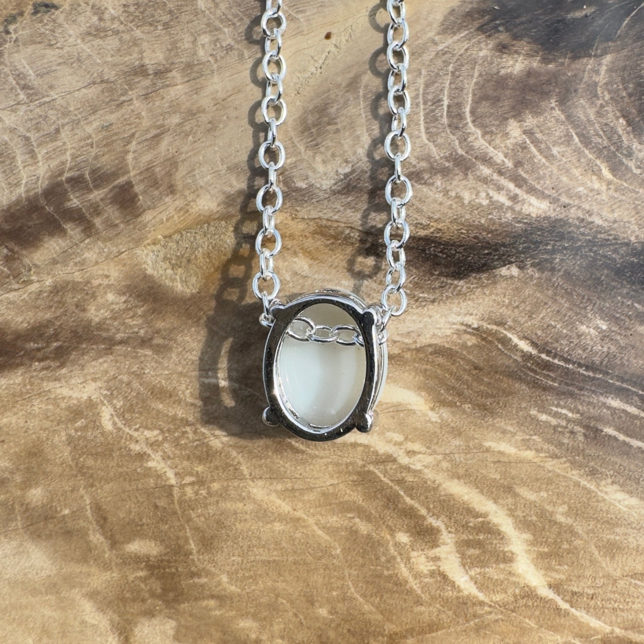 1.2ct Coober Pedy Opal Pendant Necklace ~ 'Ikara Prism' | 925 Sterling Silver | Solid Australian Opal