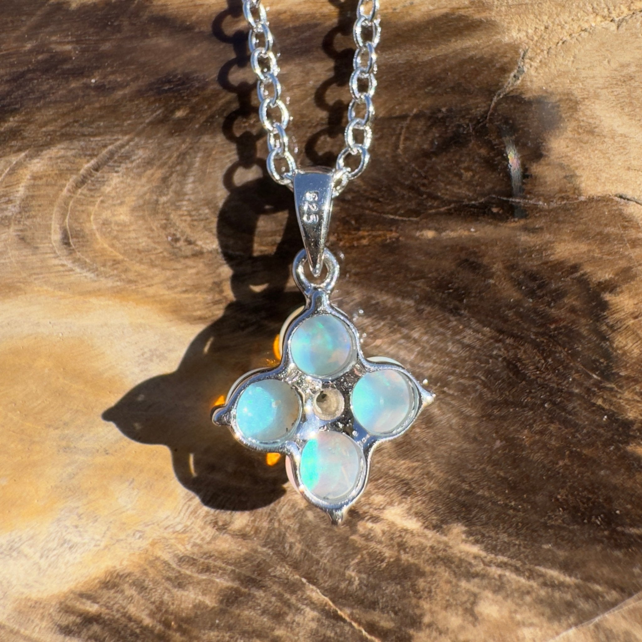1.2ct Coober Pedy Opal Pendant Necklace ~ 'Mornington Memories' | 925 Sterling Silver | Solid Australian Opal