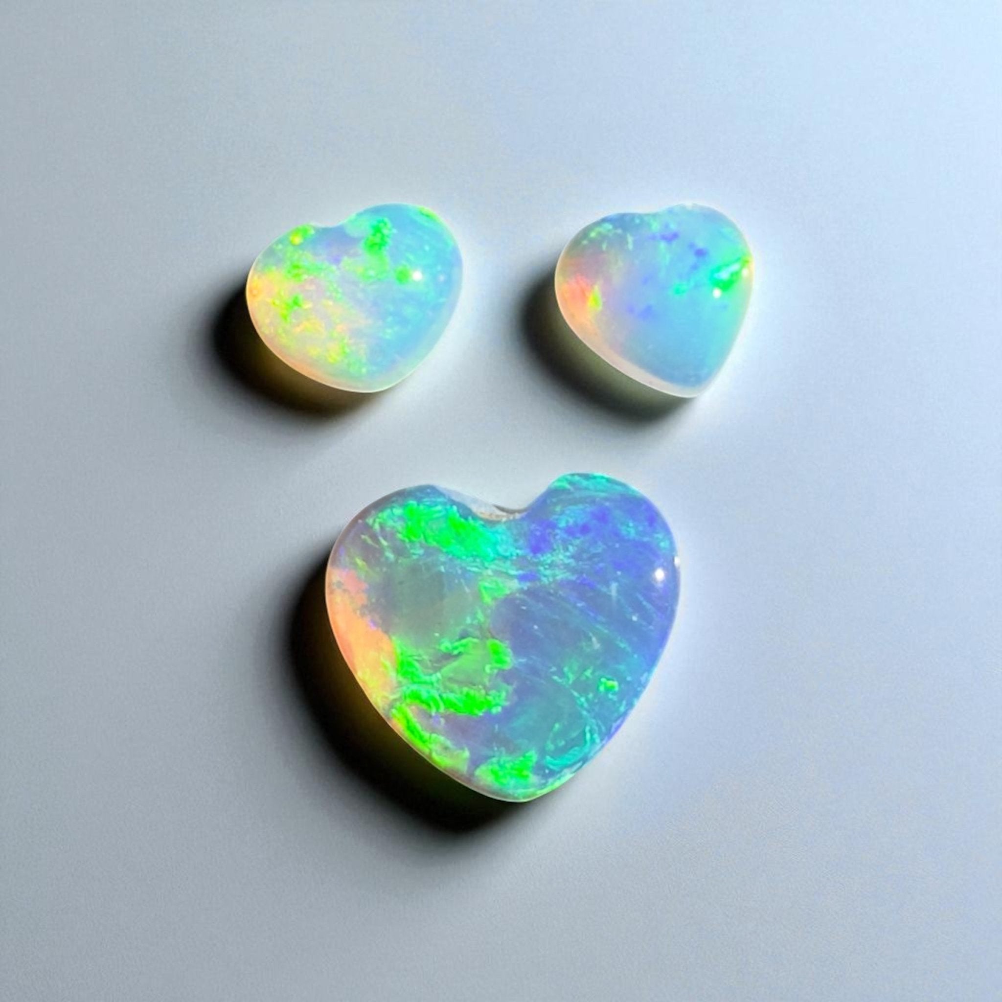 1.2CT Hand - cut Solid Australian Lightning Ridge Opal (2102 - 2117)