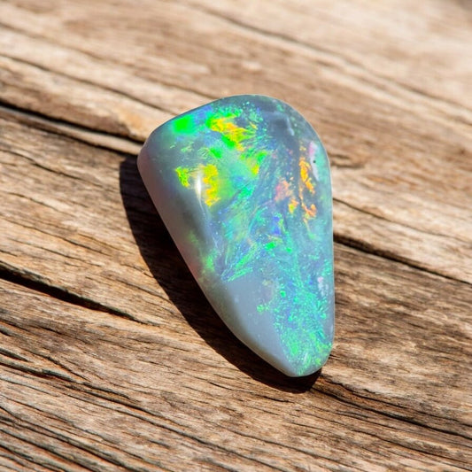 1.2ct Hand - Cut Solid Lightning Ridge Semi Black Opal