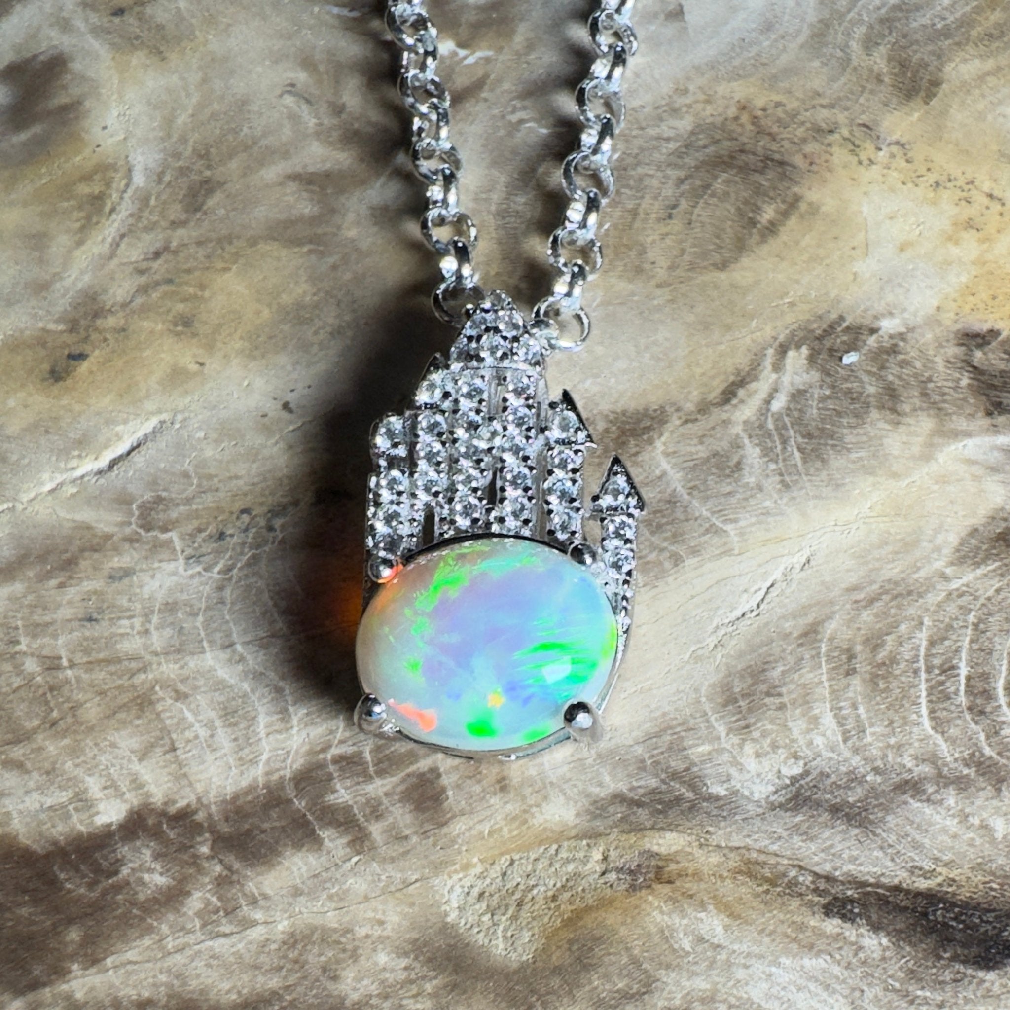 1.2ct Lightning Ridge Opal Pendant Necklace ~ 'The Umina Beach Beauty' | 925 Sterling Silver | Solid Australian Opal