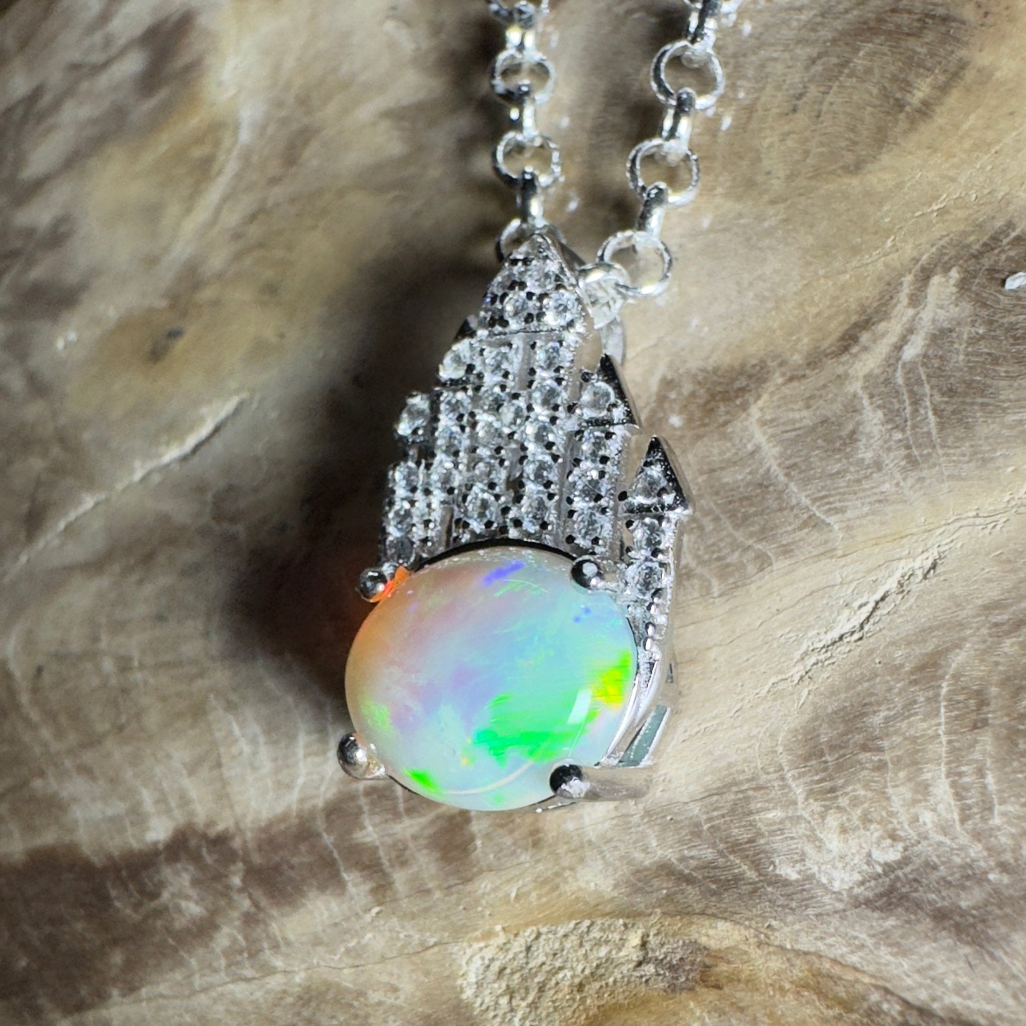 1.2ct Lightning Ridge Opal Pendant Necklace ~ 'The Umina Beach Beauty' | 925 Sterling Silver | Solid Australian Opal
