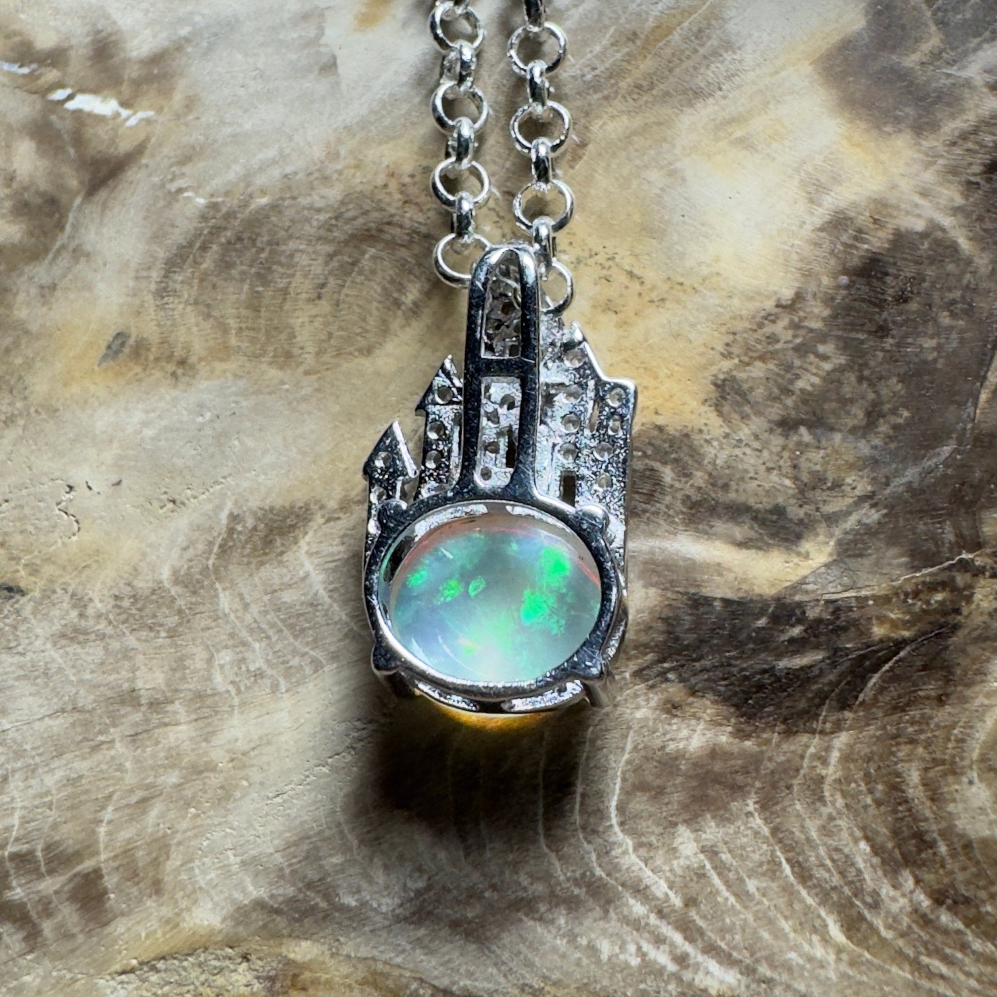 1.2ct Lightning Ridge Opal Pendant Necklace ~ 'The Umina Beach Beauty' | 925 Sterling Silver | Solid Australian Opal