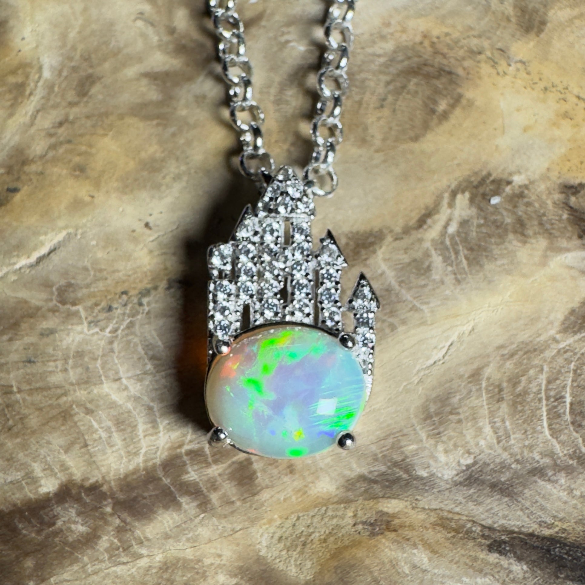 1.2ct Lightning Ridge Opal Pendant Necklace ~ 'The Umina Beach Beauty' | 925 Sterling Silver | Solid Australian Opal