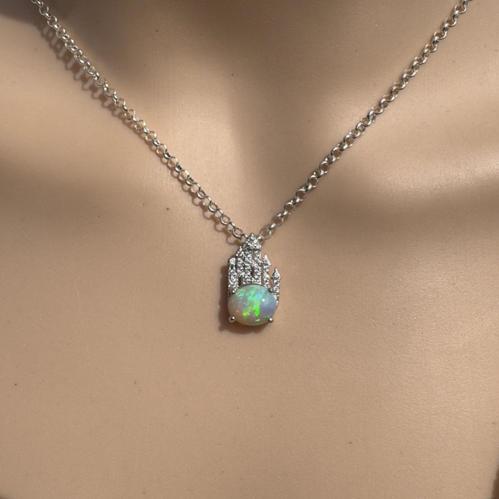 1.2ct Lightning Ridge Opal Pendant Necklace ~ 'The Umina Beach Beauty' | 925 Sterling Silver | Solid Australian Opal