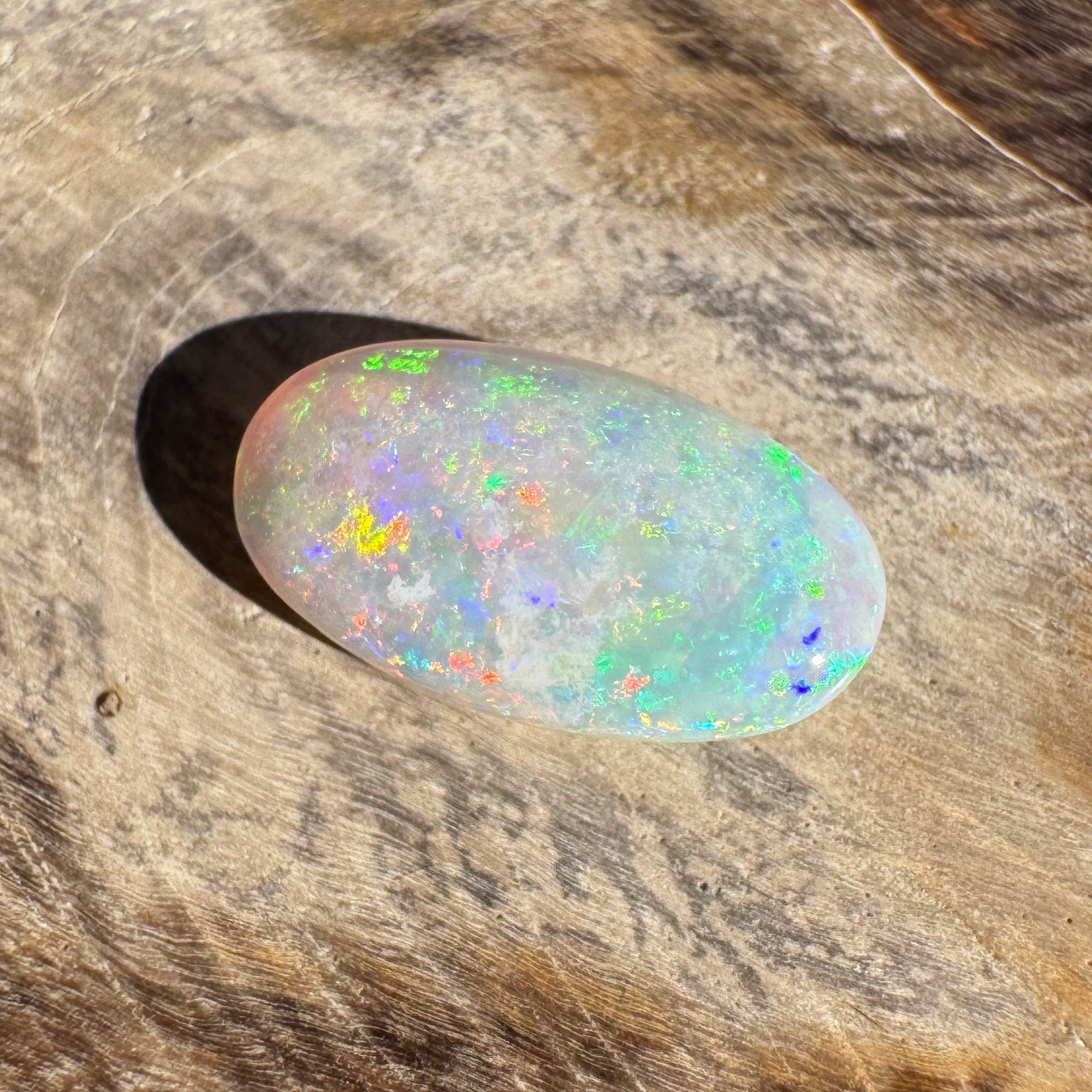 1.2ct Lightning Ridge Oval Opal | Solid Australian Opal | Hand-Cut