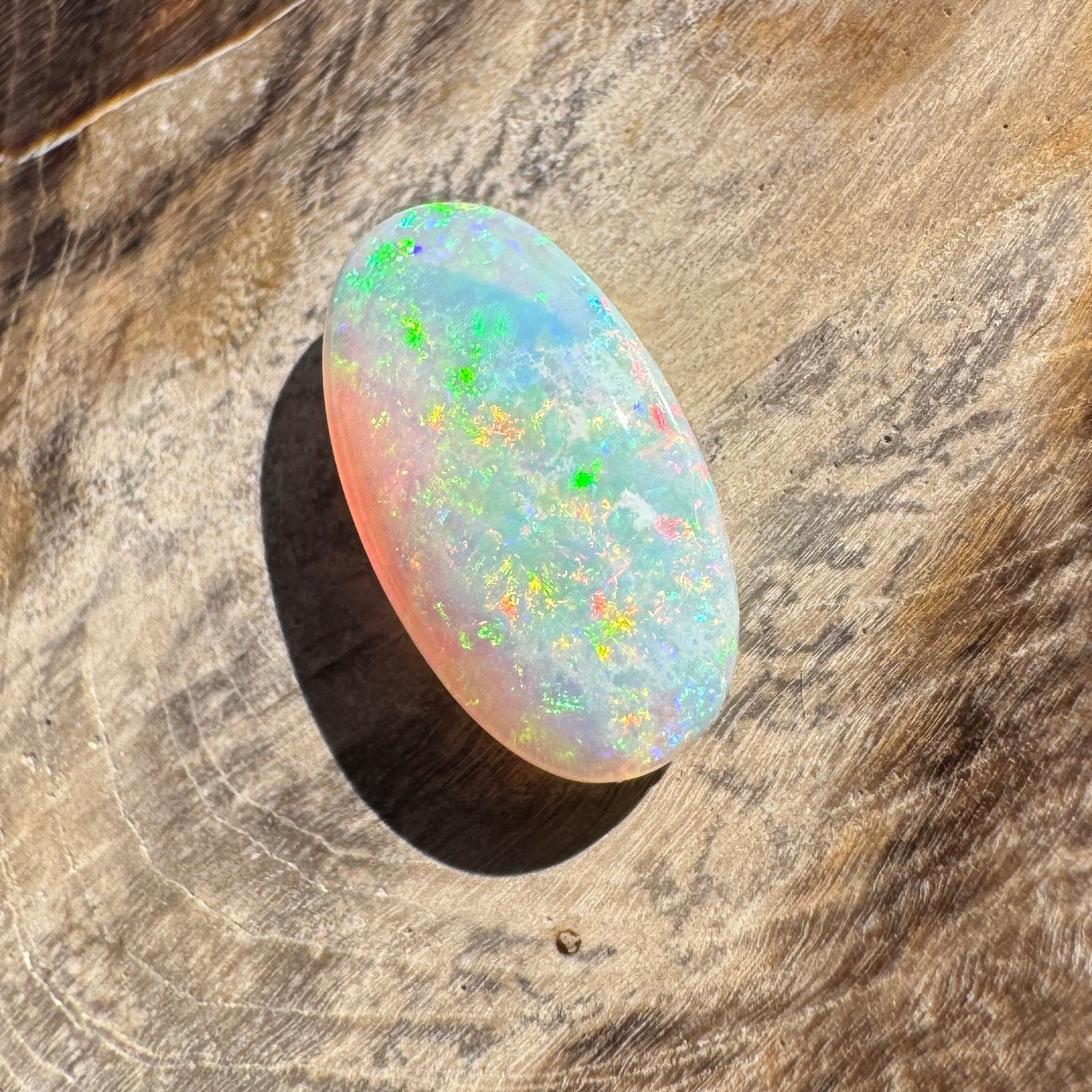 1.2ct Lightning Ridge Oval Opal | Solid Australian Opal | Hand-Cut