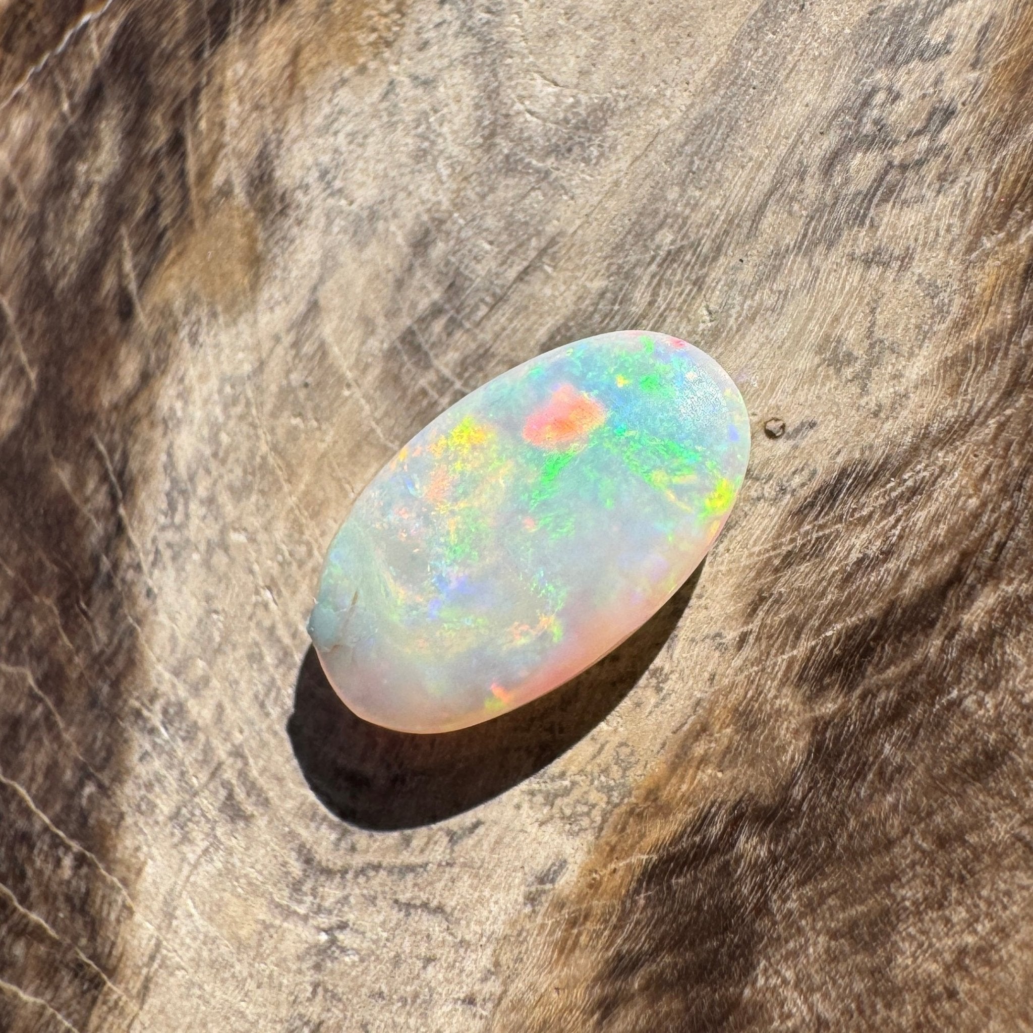 1.2ct Lightning Ridge Oval Opal | Solid Australian Opal | Hand-Cut