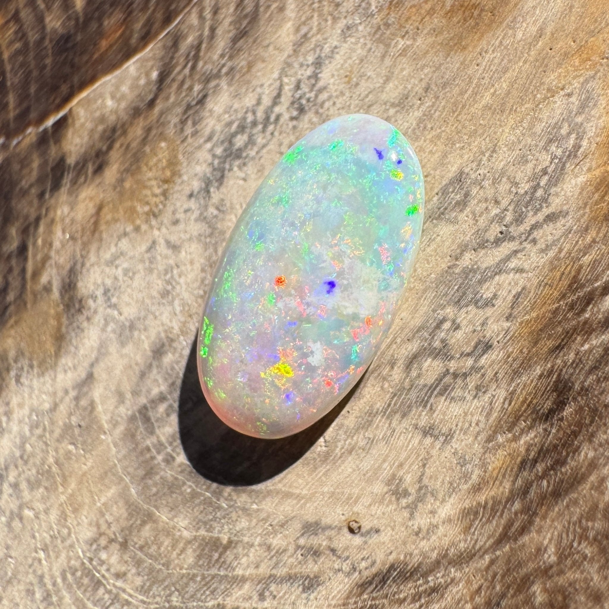 1.2ct Lightning Ridge Oval Opal | Solid Australian Opal | Hand-Cut
