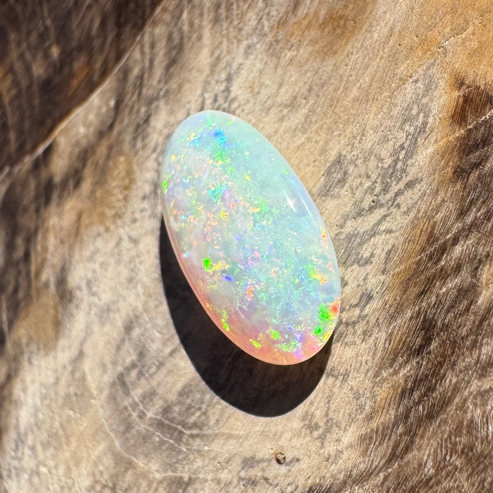 1.2ct Lightning Ridge Oval Opal | Solid Australian Opal | Hand-Cut