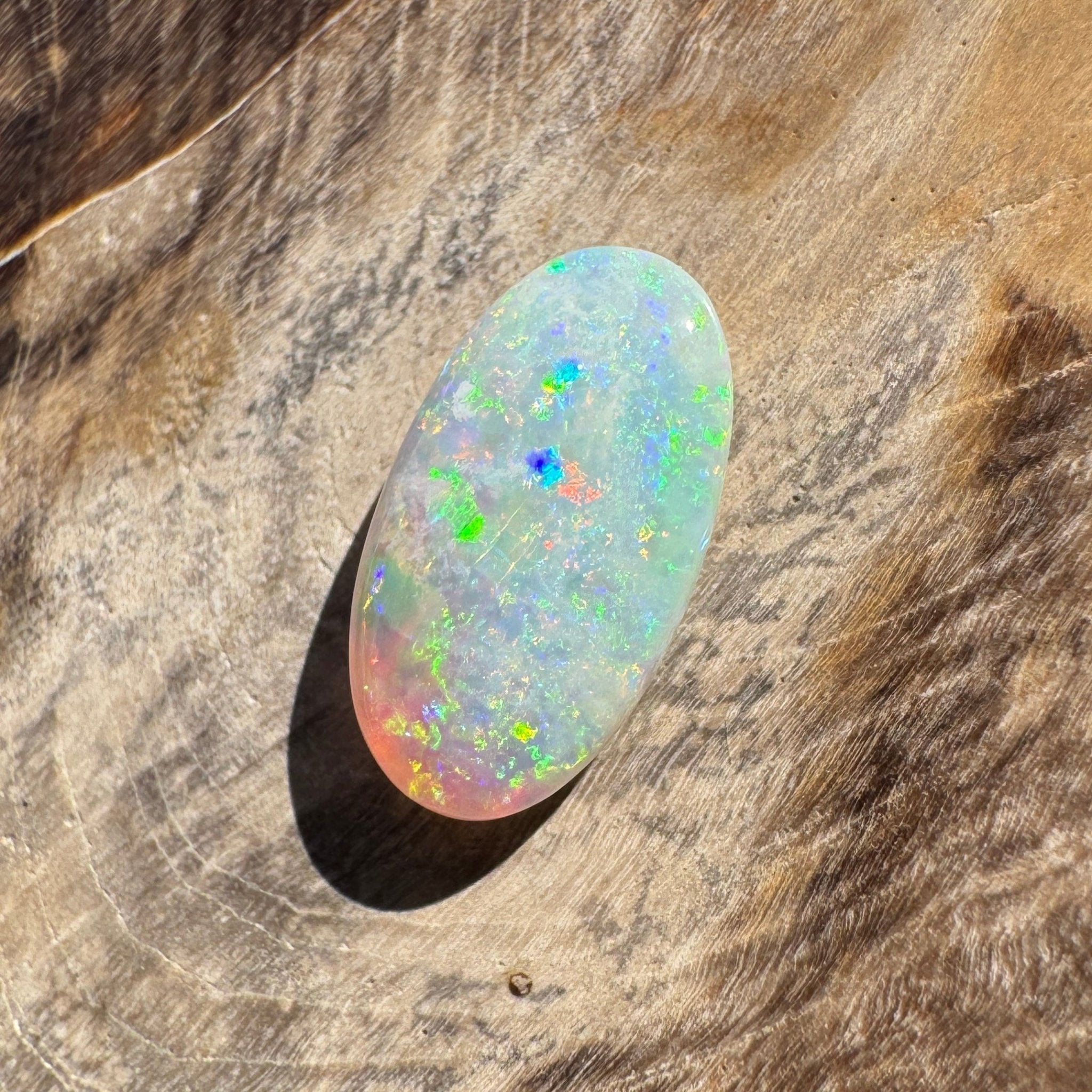 1.2ct Lightning Ridge Oval Opal | Solid Australian Opal | Hand-Cut