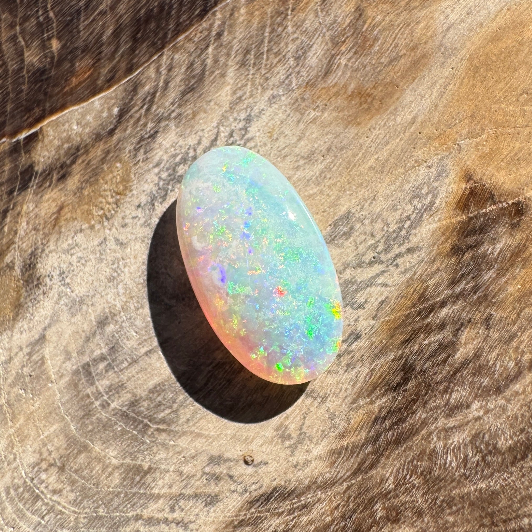 1.2ct Lightning Ridge Oval Opal | Solid Australian Opal | Hand-Cut