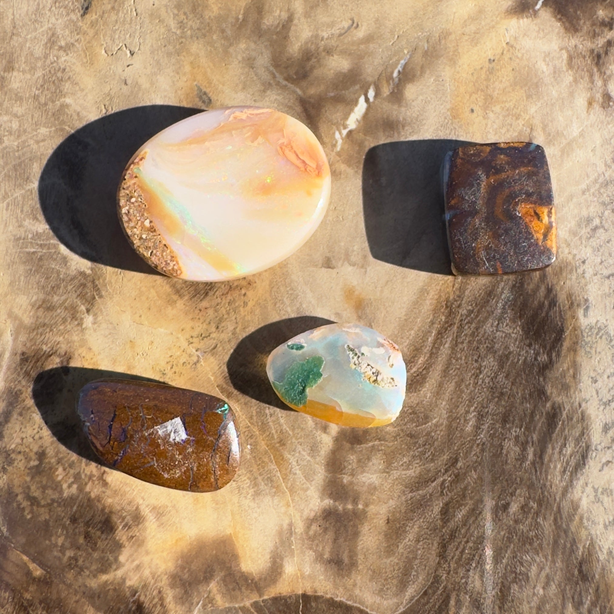 12ct Parcel Queensland Boulder Opal | Solid Australian Opal | Hand-Cut