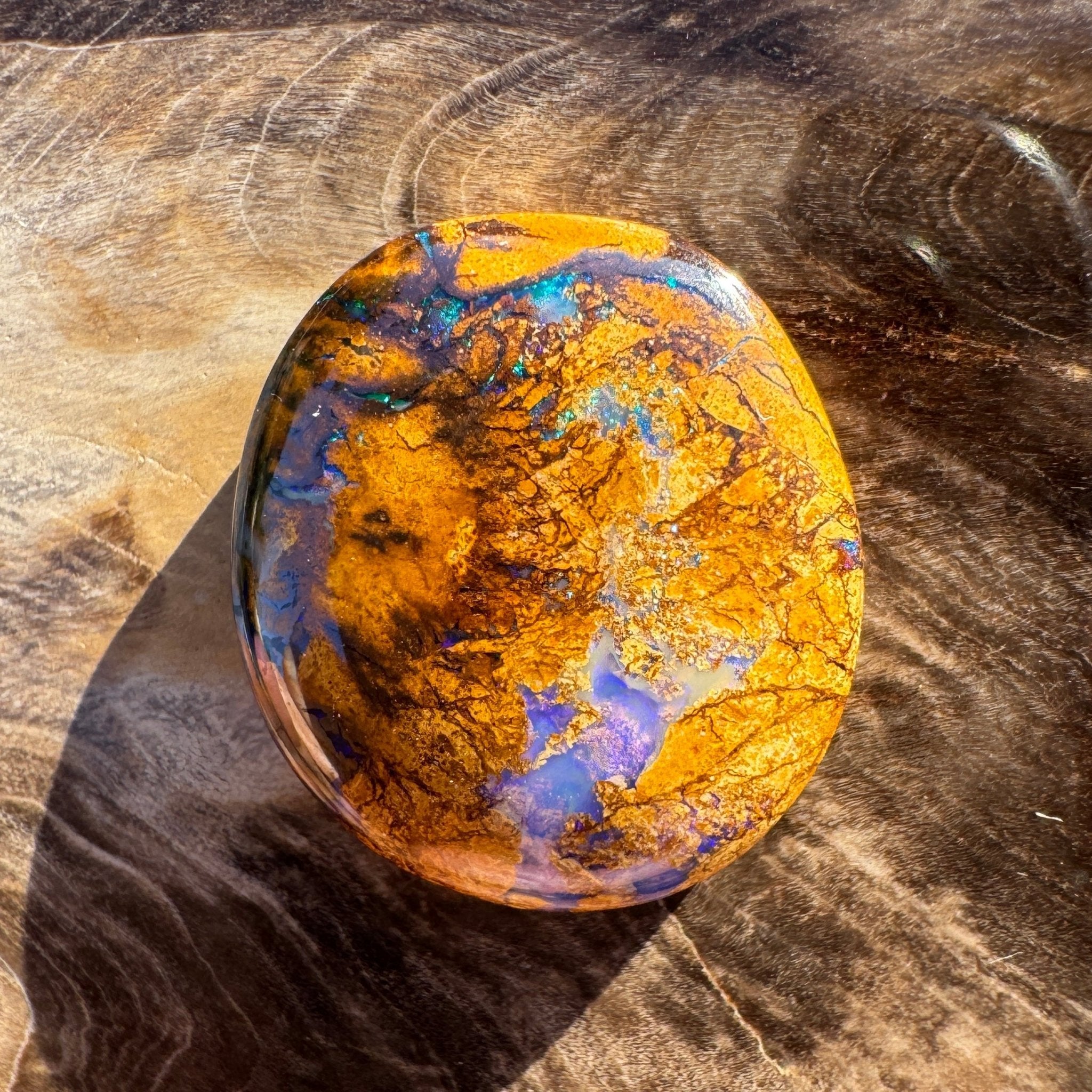 13.9ct Queensland Boulder Opal | Solid Australian Opal | Hand-Cut