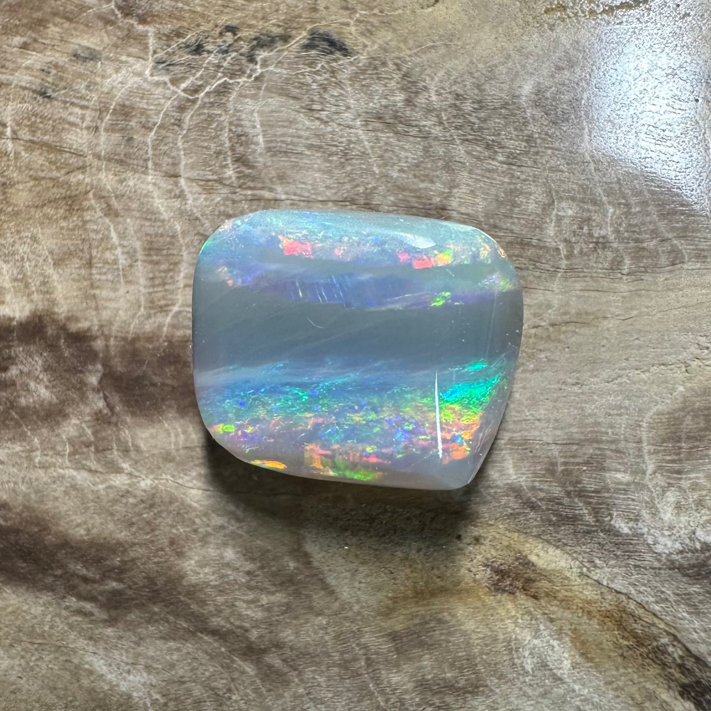 Lightning Ridge Semi Black Opal 3.5carat Solid Hand-Cut