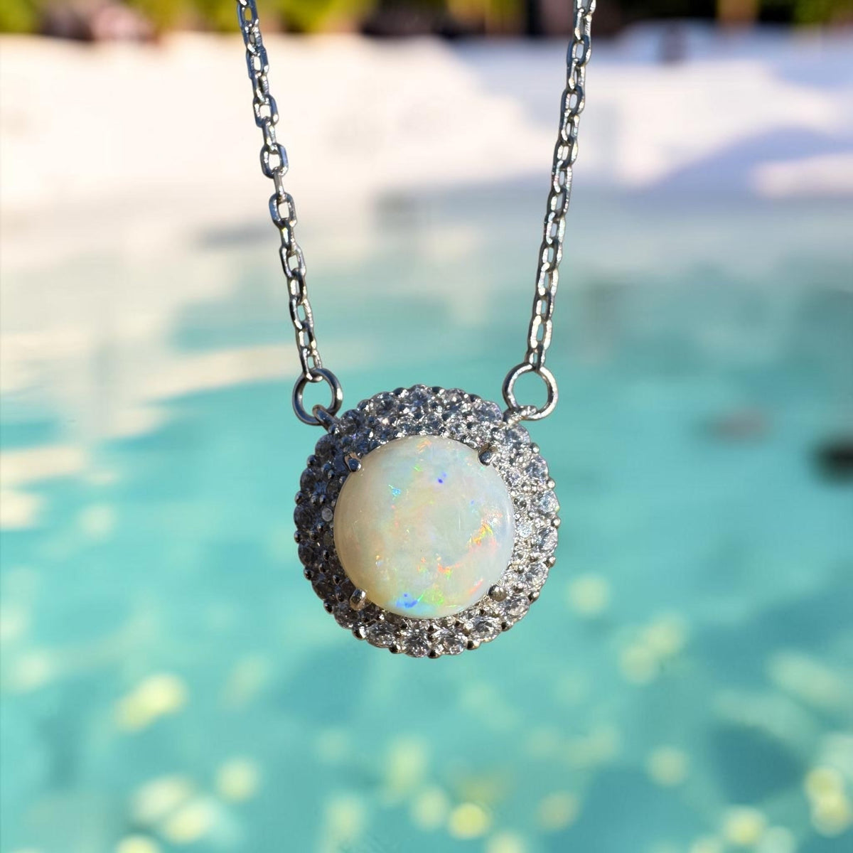 1.3ct Coober Pedy Opal Pendant Necklace ~ 'Yamba Radiance' | 925 Sterling Silver | Solid Australian Opal