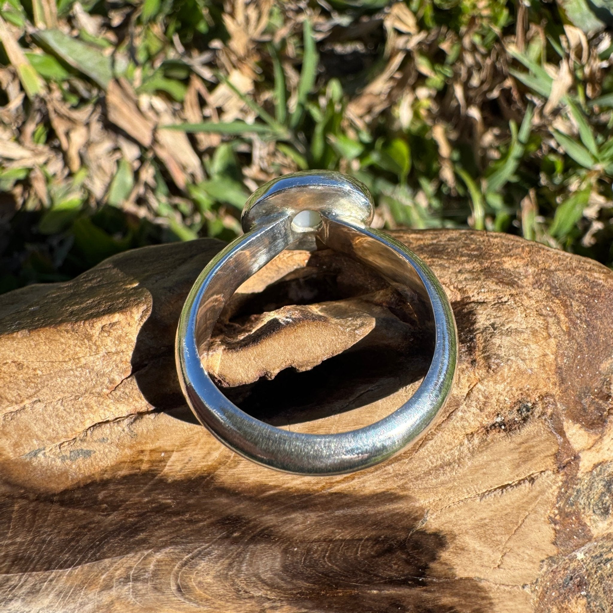 1.3ct Coober Pedy Opal Ring ~ 'Fraser Coast Freeform' | 925 Sterling Silver | Solid Australian Opal