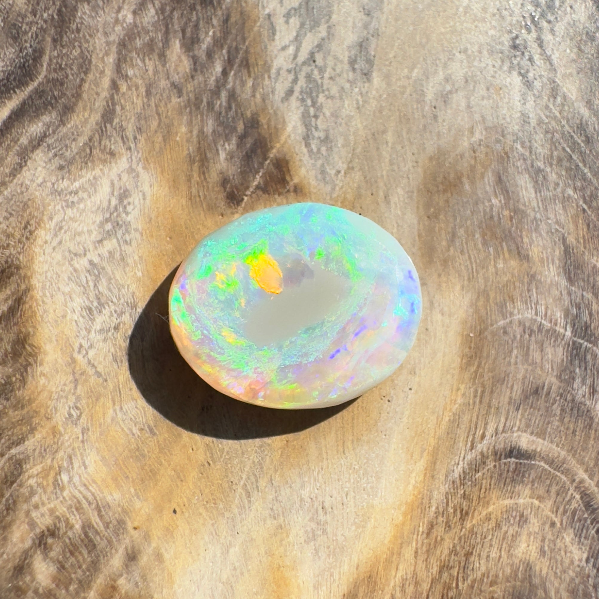 1.3ct Hand - cut Solid Lightning Ridge Opal