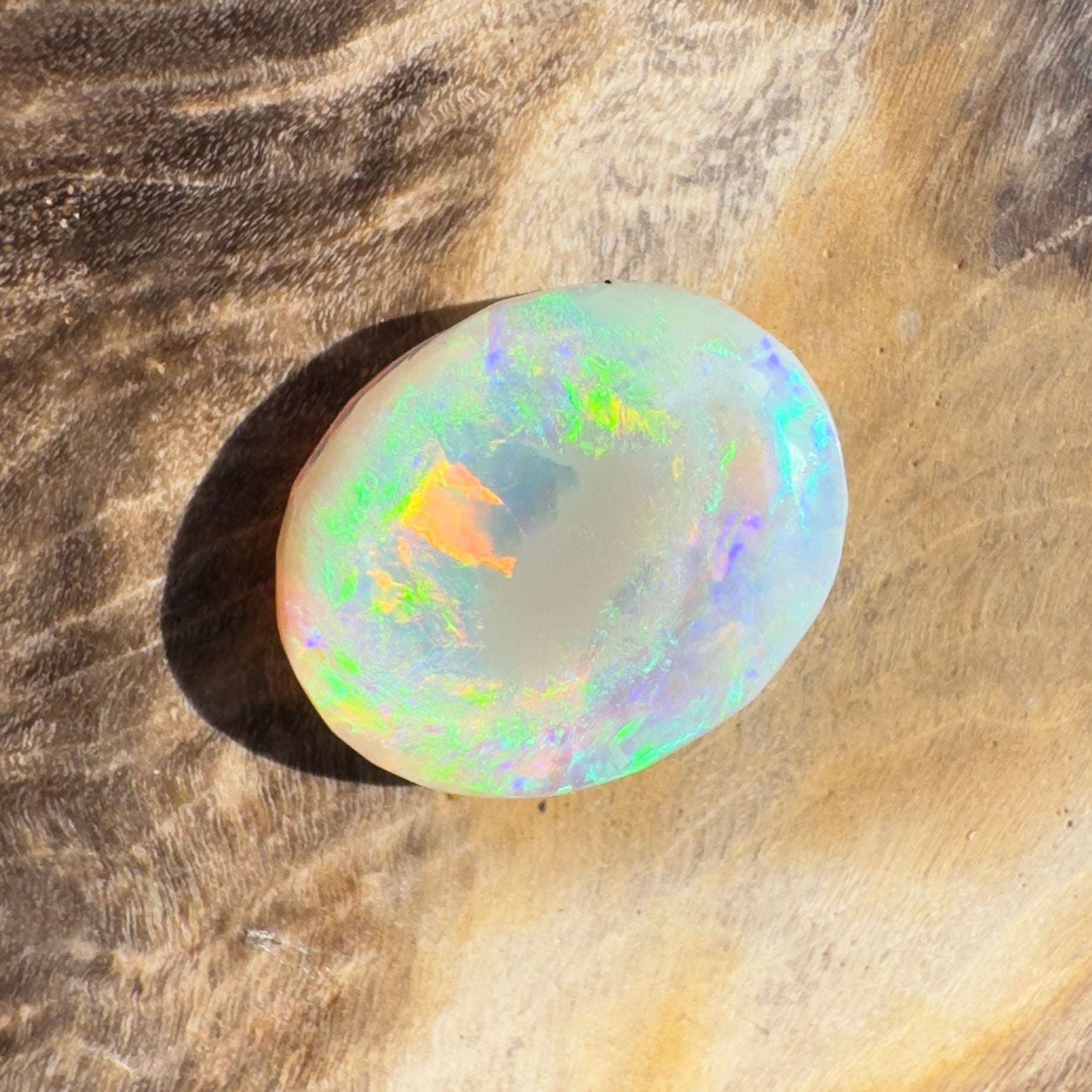1.3ct Hand - cut Solid Lightning Ridge Opal
