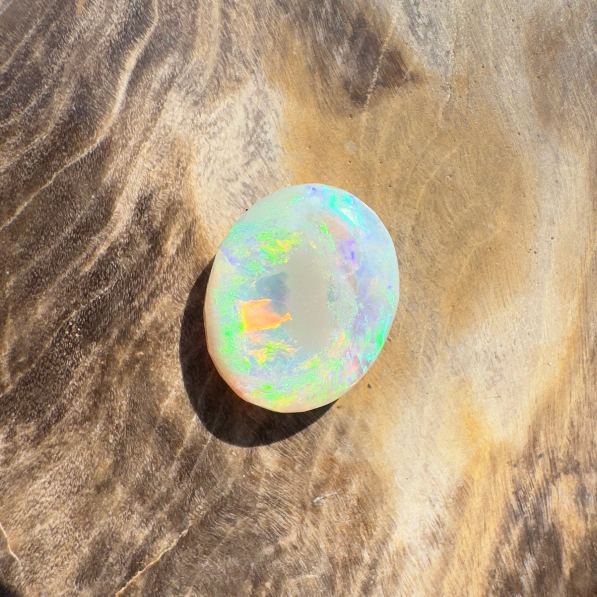 1.3ct Hand - cut Solid Lightning Ridge Opal
