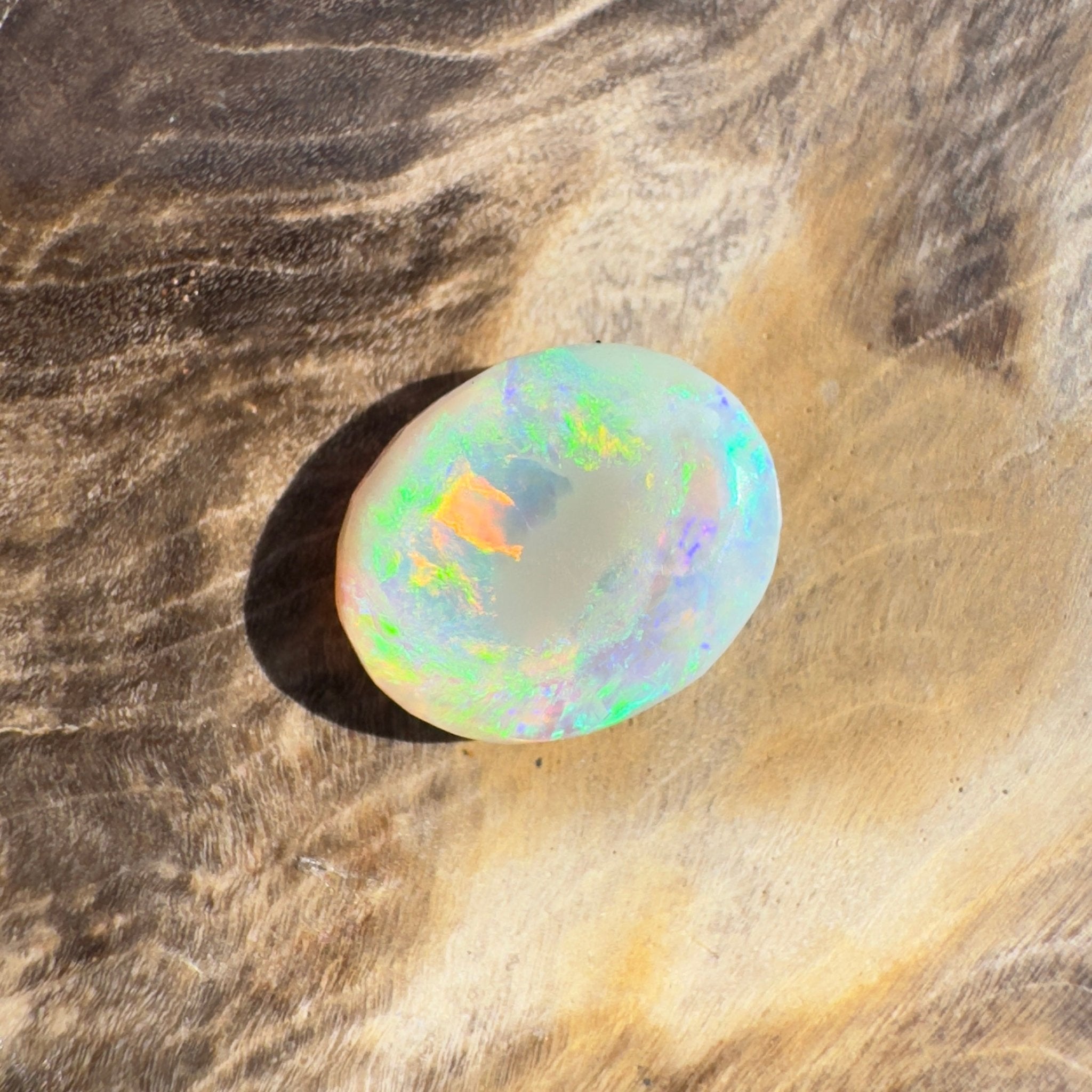 1.3ct Hand - cut Solid Lightning Ridge Opal
