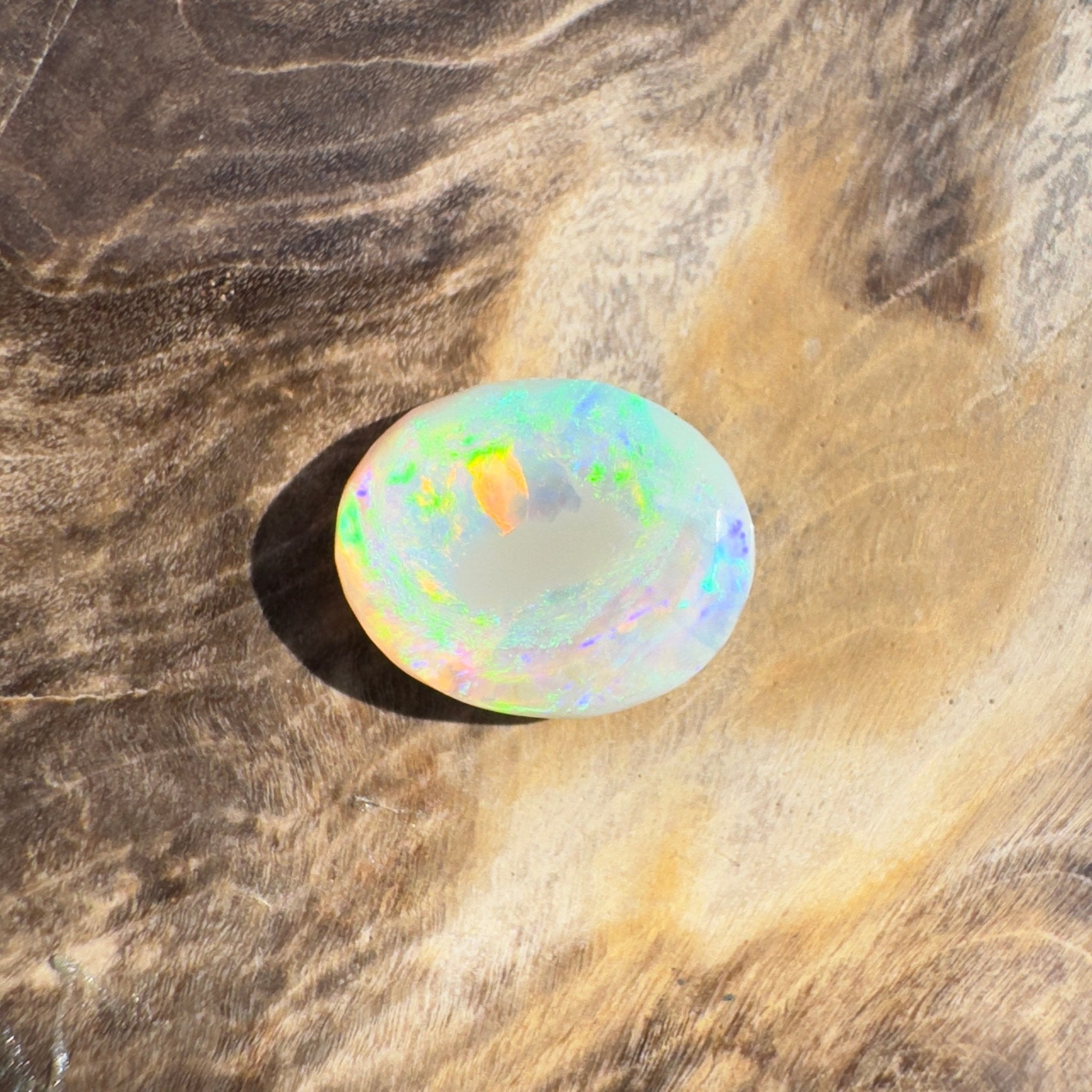 1.3ct Hand - cut Solid Lightning Ridge Opal