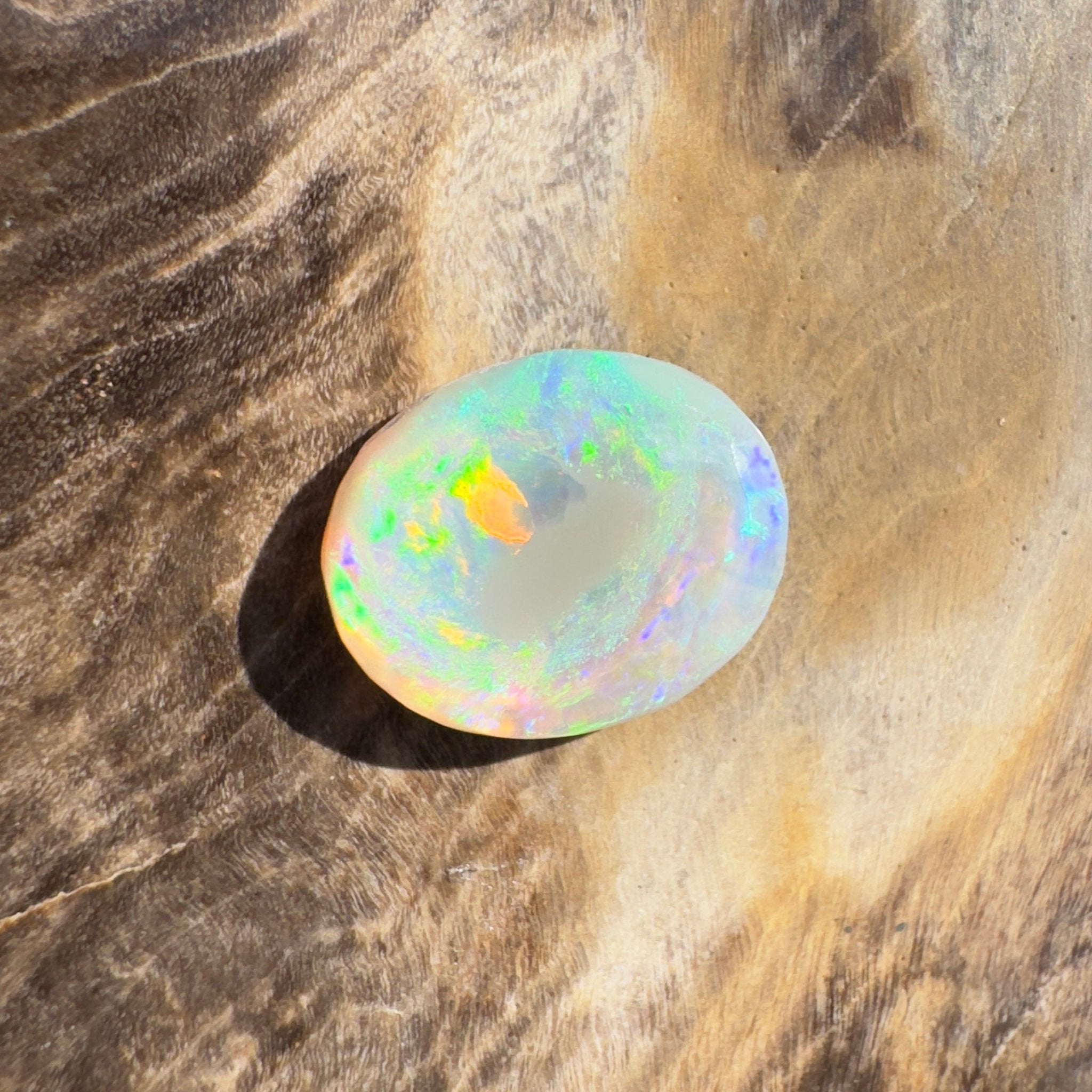 1.3ct Hand - cut Solid Lightning Ridge Opal