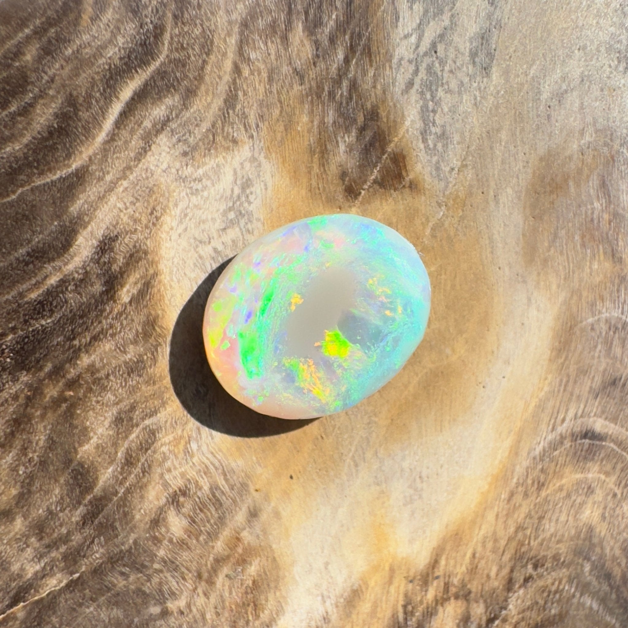 1.3ct Hand - cut Solid Lightning Ridge Opal