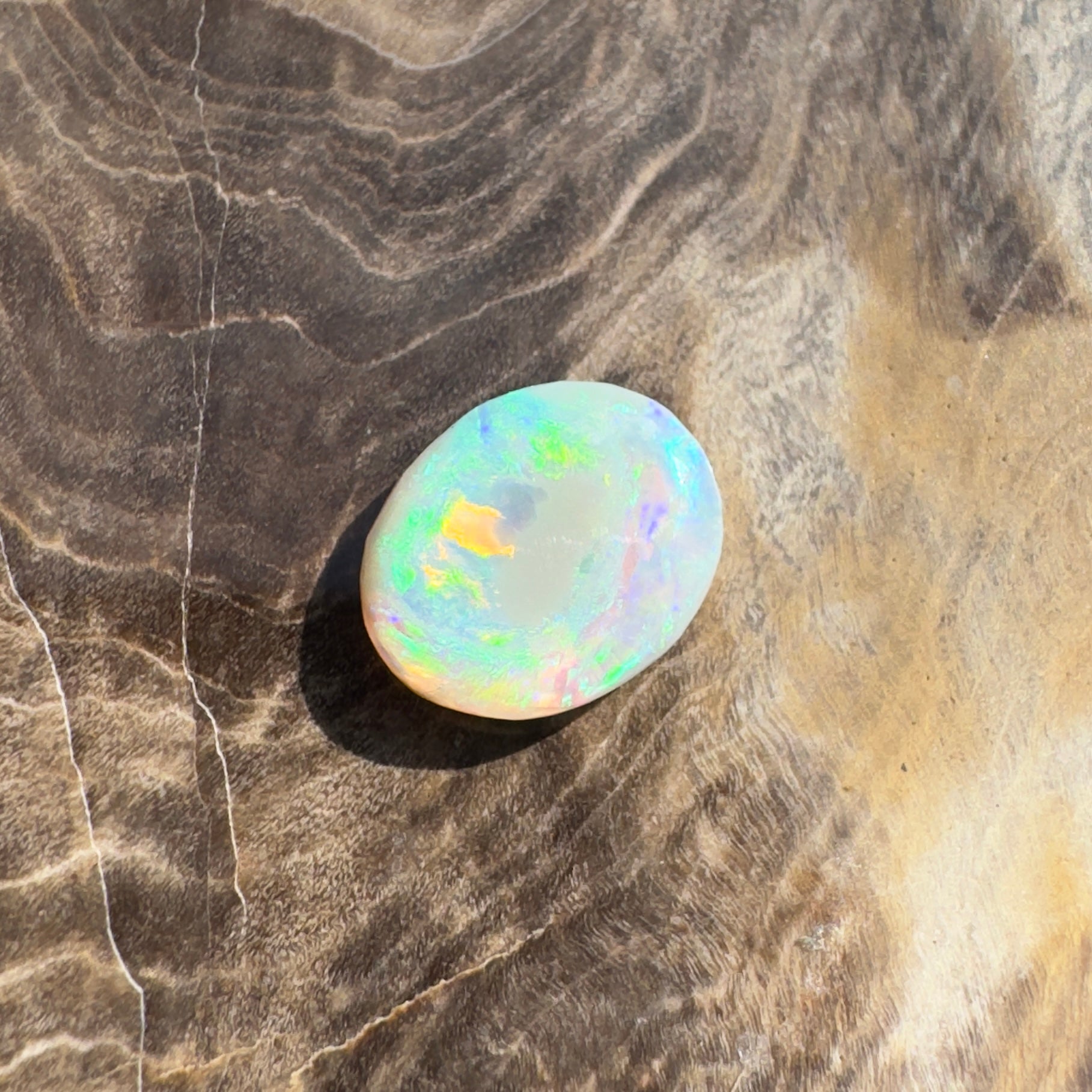 1.3ct Hand - cut Solid Lightning Ridge Opal