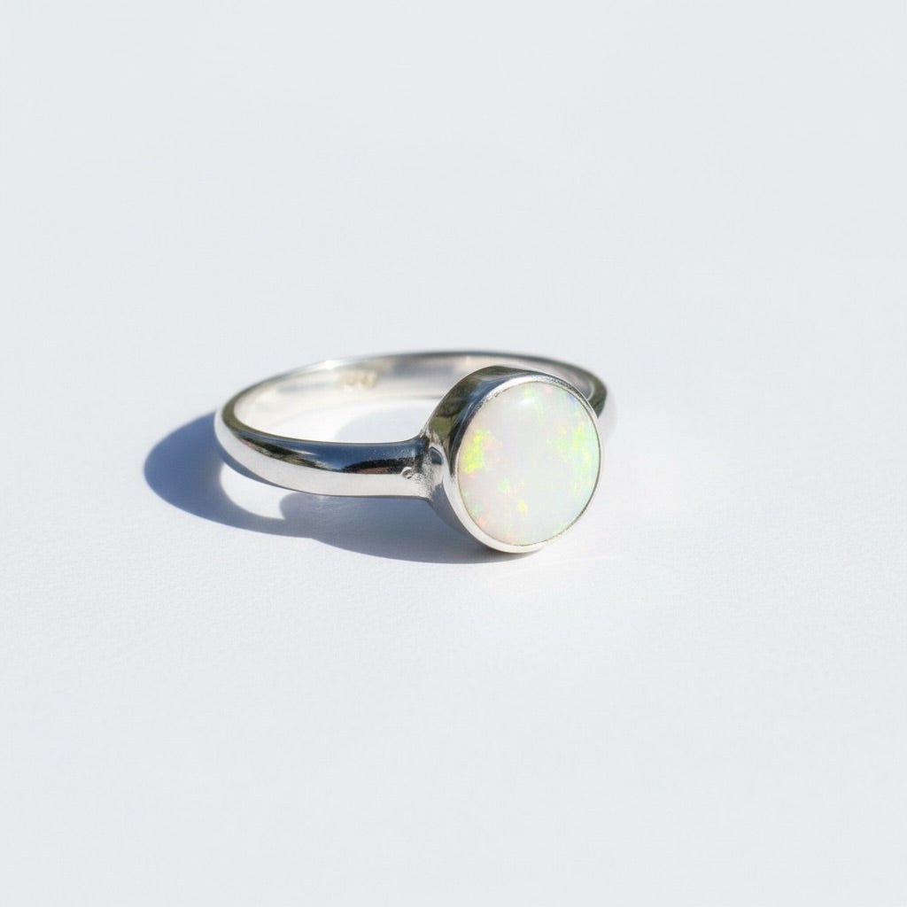 1.3ct Lightning Ridge Opal Ring ~ 'Cradle Mountain Glow' | 925 Sterling Silver | Solid Australian Opal