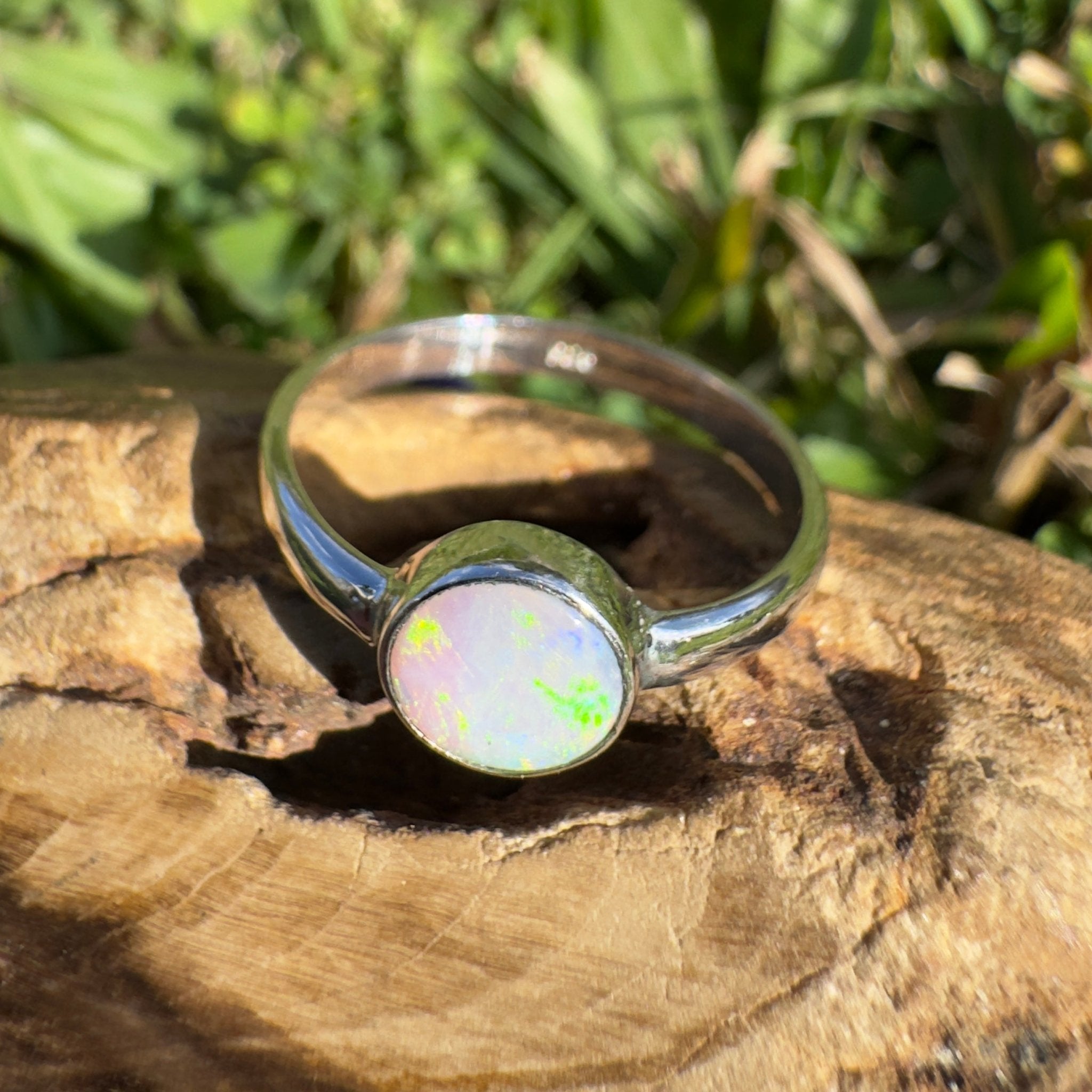 1.3ct Lightning Ridge Opal Ring ~ 'Cradle Mountain Glow' | 925 Sterling Silver | Solid Australian Opal