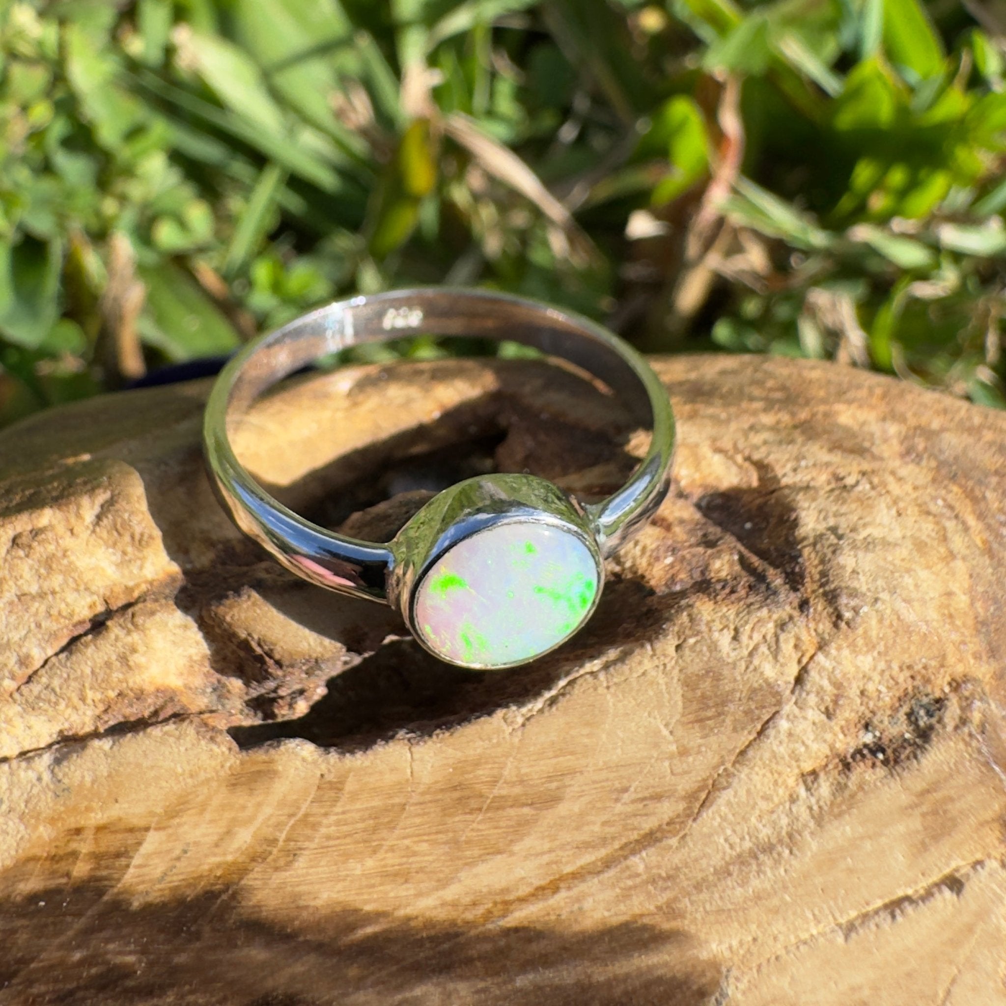 1.3ct Lightning Ridge Opal Ring ~ 'Cradle Mountain Glow' | 925 Sterling Silver | Solid Australian Opal