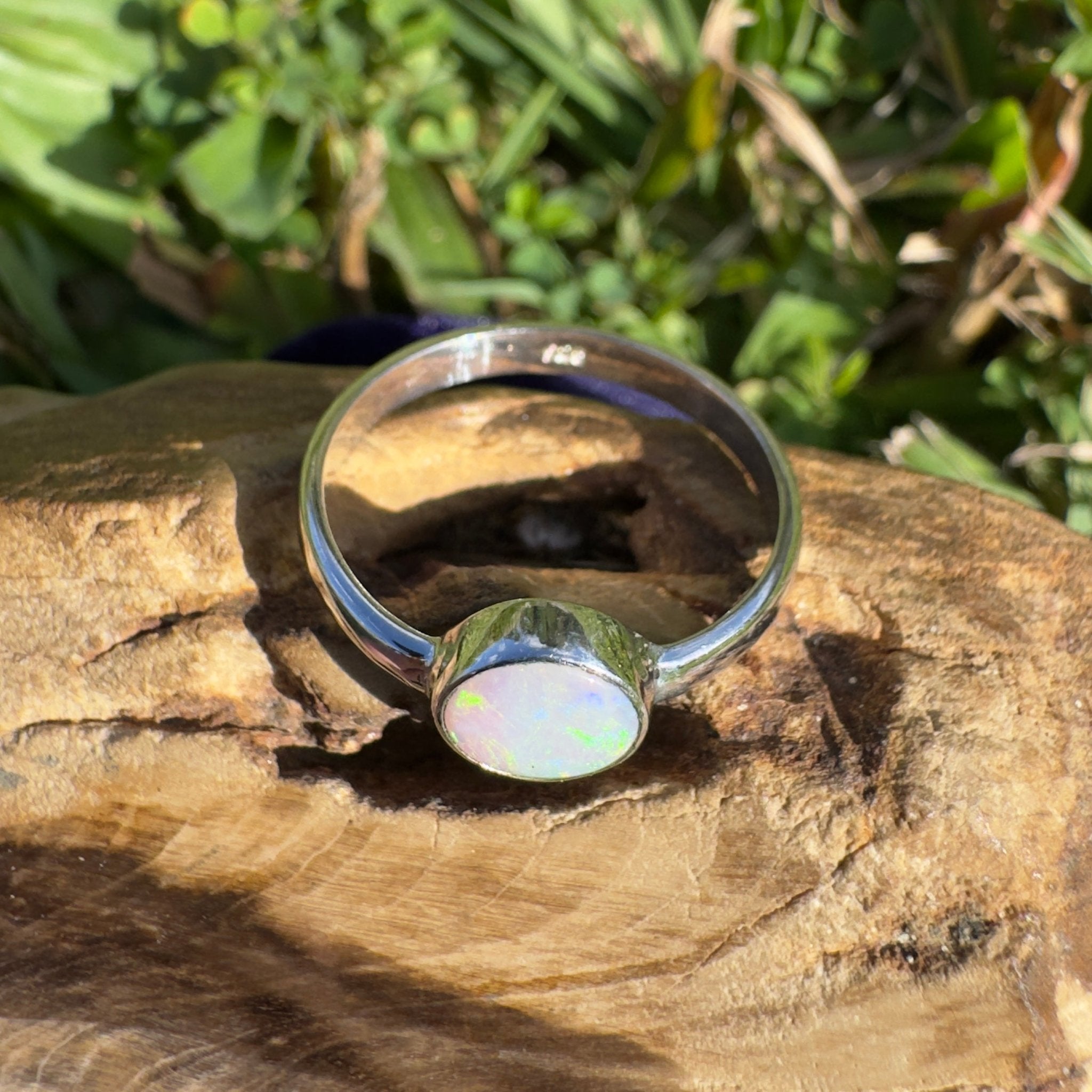 1.3ct Lightning Ridge Opal Ring ~ 'Cradle Mountain Glow' | 925 Sterling Silver | Solid Australian Opal